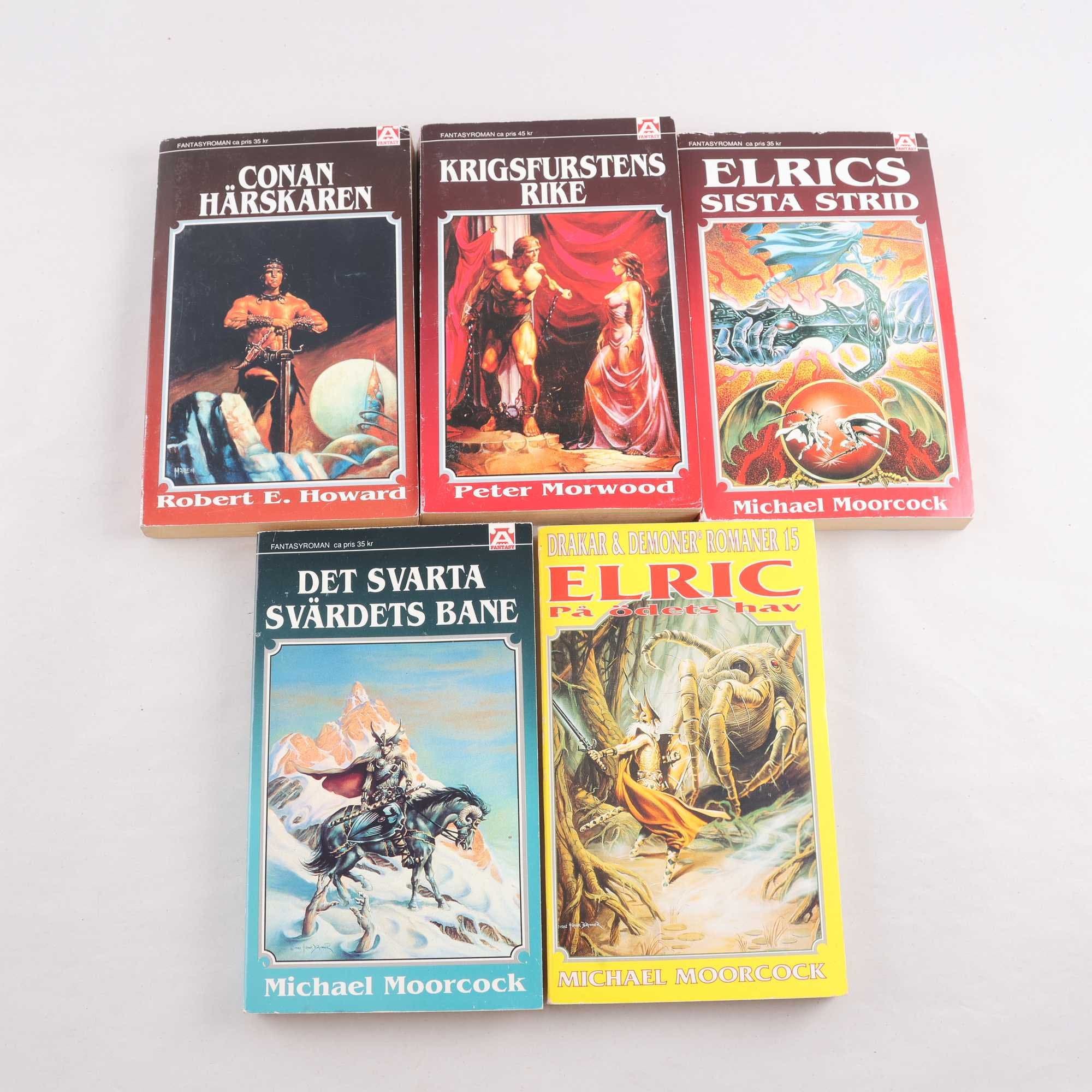 Fantasypocket från Äventyrsspel, 5 st: Elric, Conan, m.m.