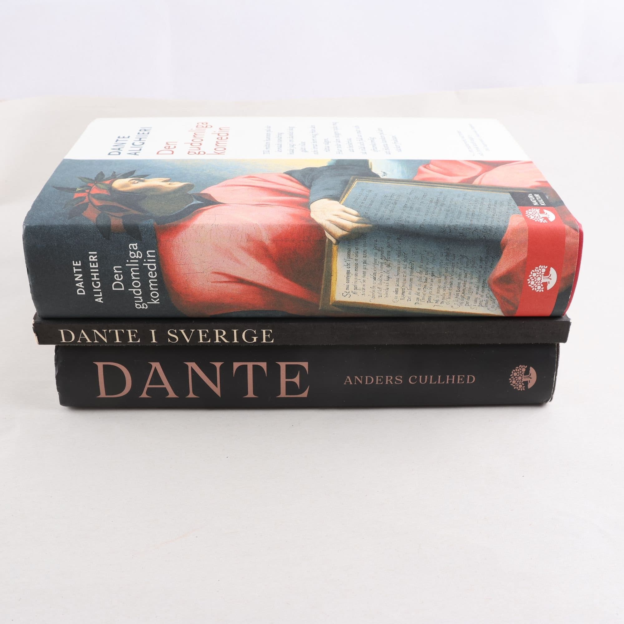Dante Alighieri, bokpaket med 3 volymer