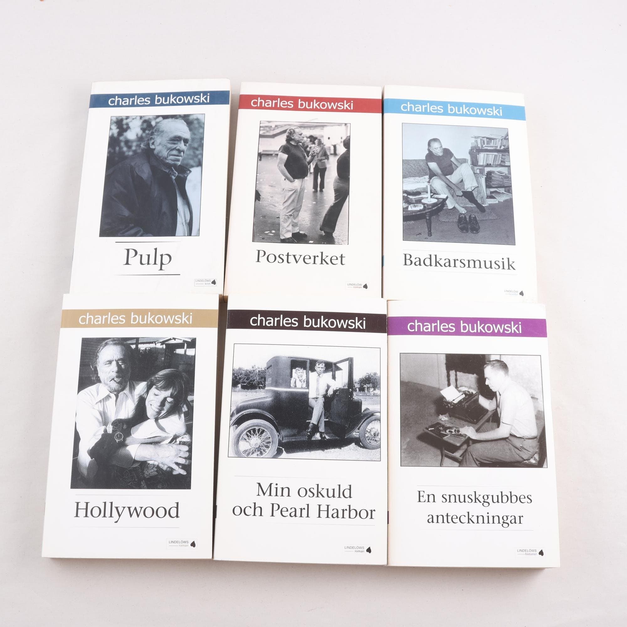 Charles Bukowski, bokpaket med 6 volymer