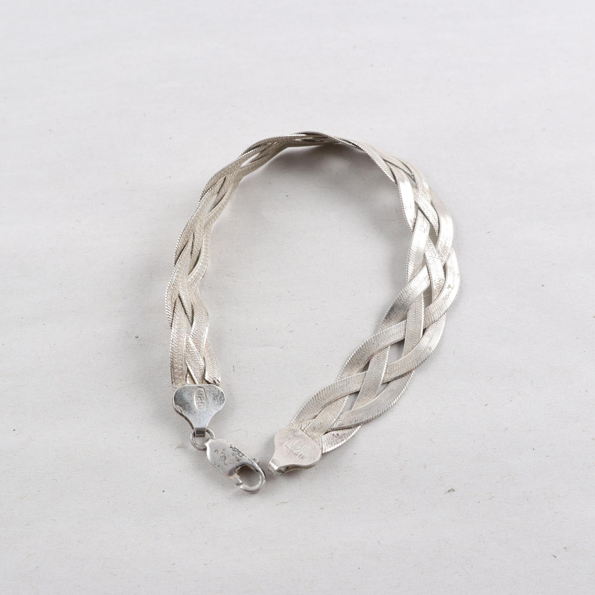 Armband, silver 925, manglat