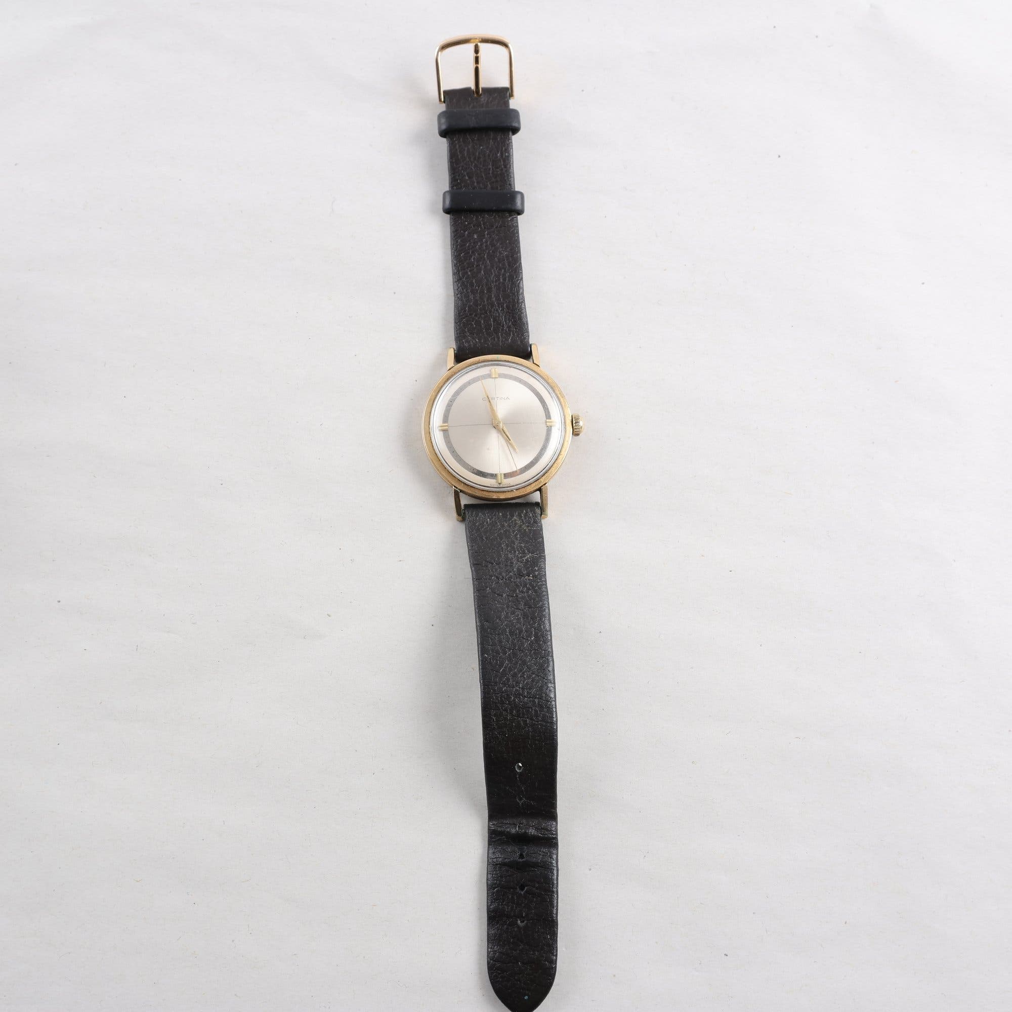 Armbandsur, Certina, vintage, guldöverdragen metall, manuell