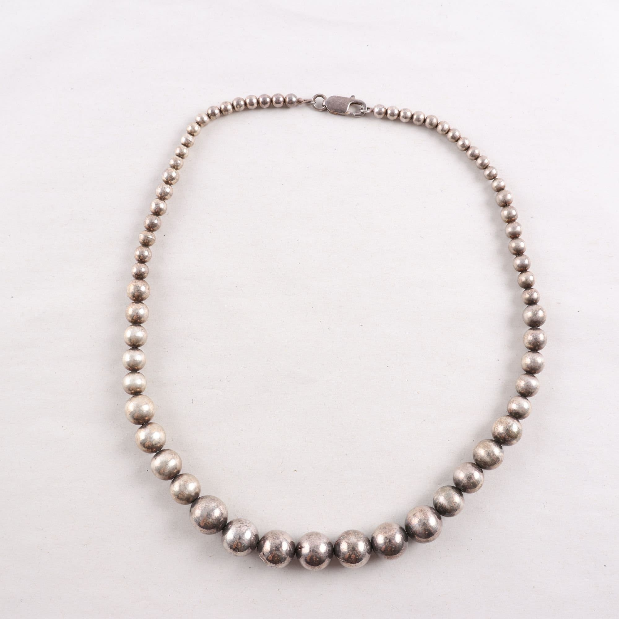 Halsband, silver 925, kulor, vintage