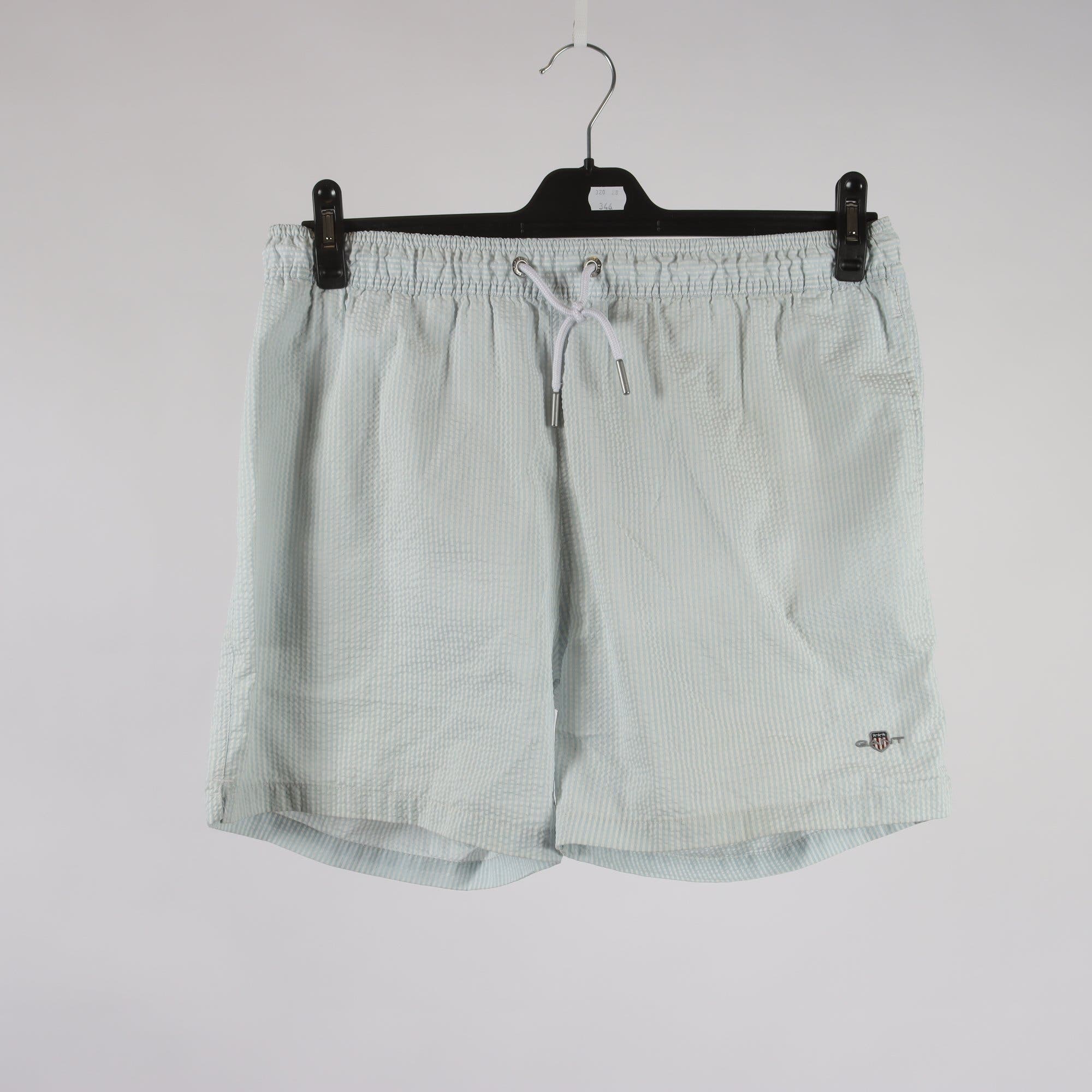 Shorts, Gant, randig, vit, blå, stl. L.