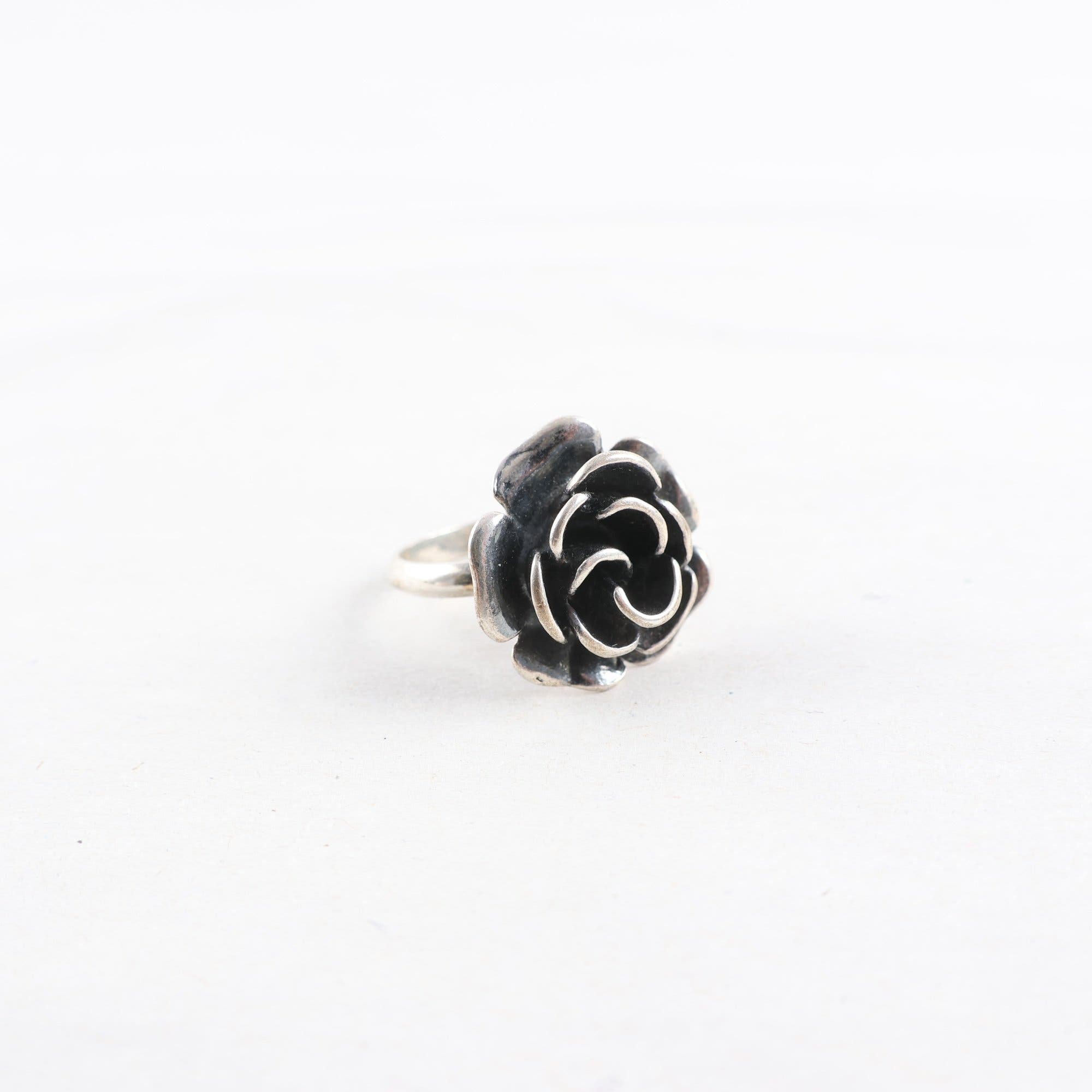 Ring, silver, ros