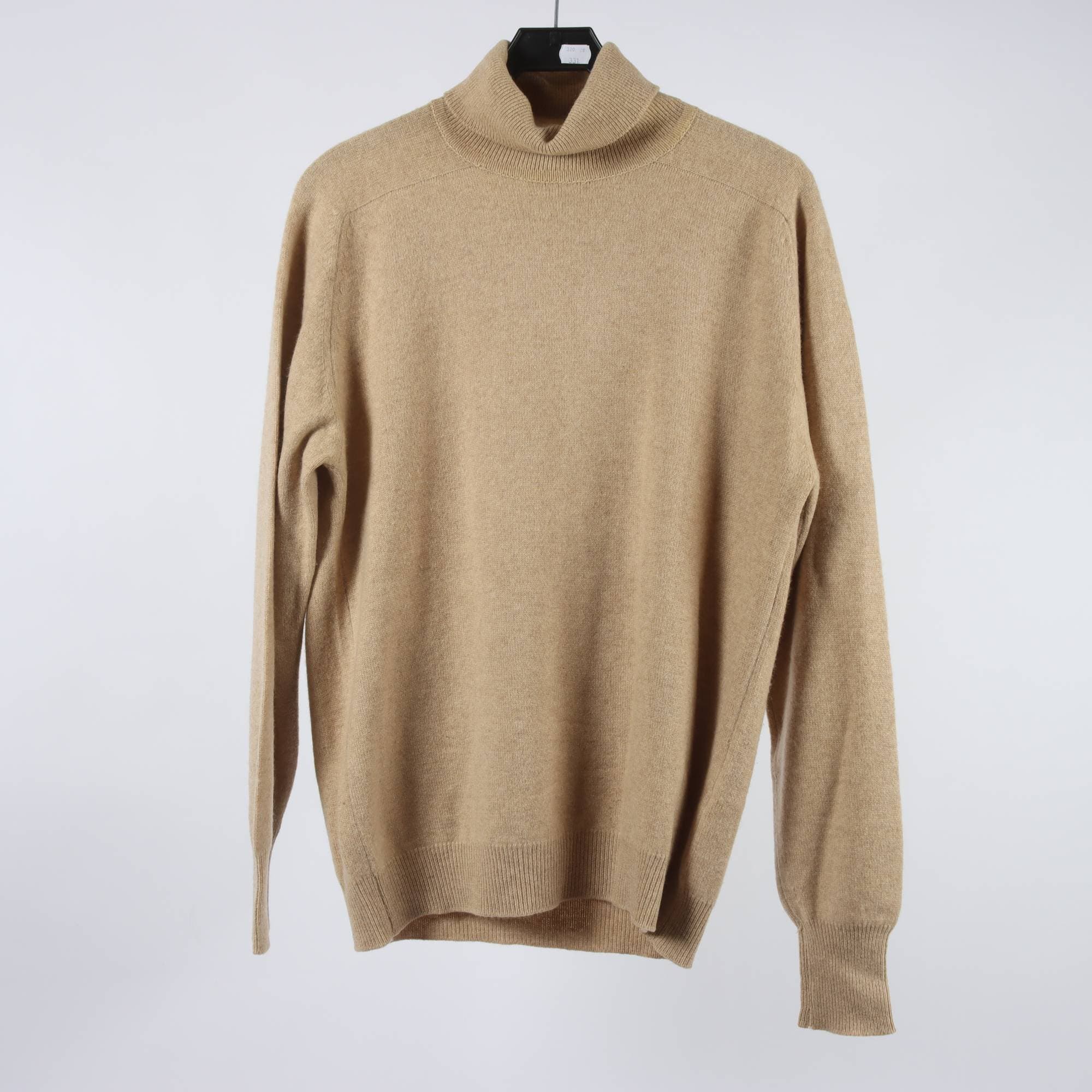Polotröja, Puritan, beige, 100% cashmere, stl. L.