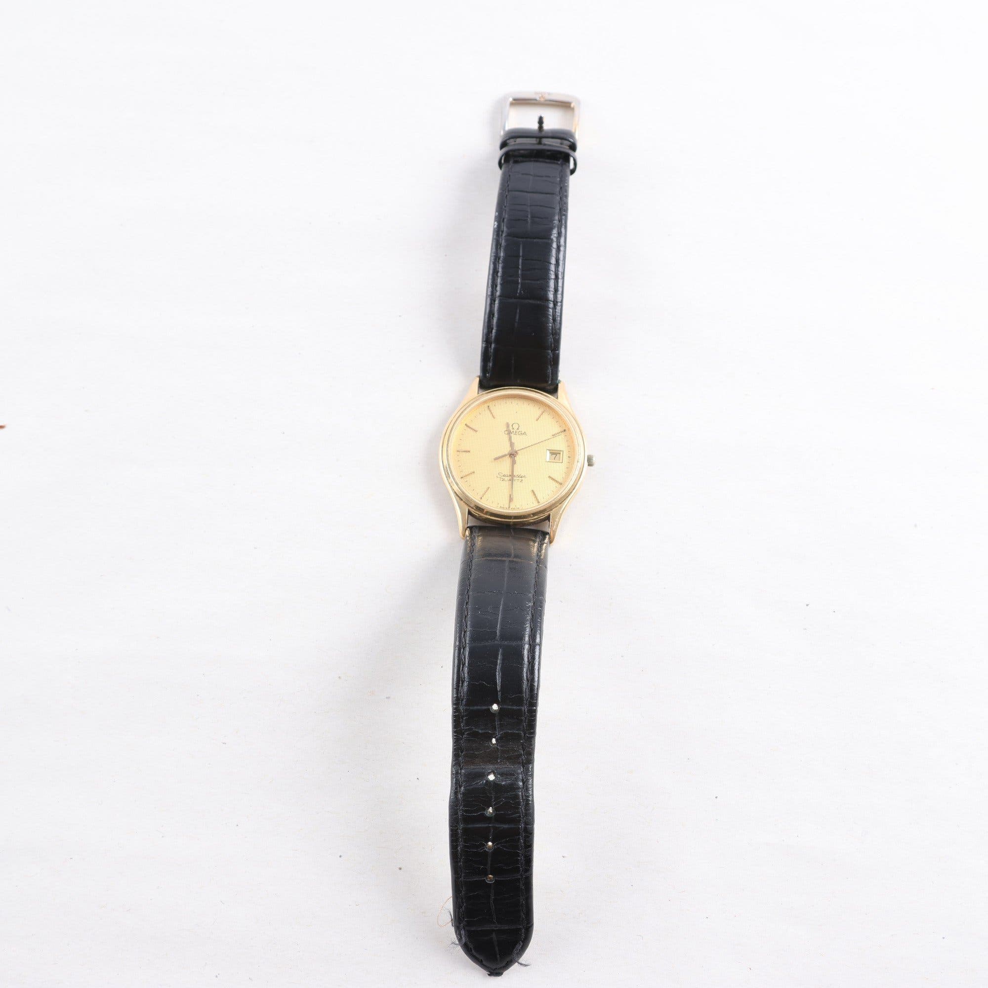 Armbandsur, Omega Seamaster, guldpläterad 18k, stål, quartz