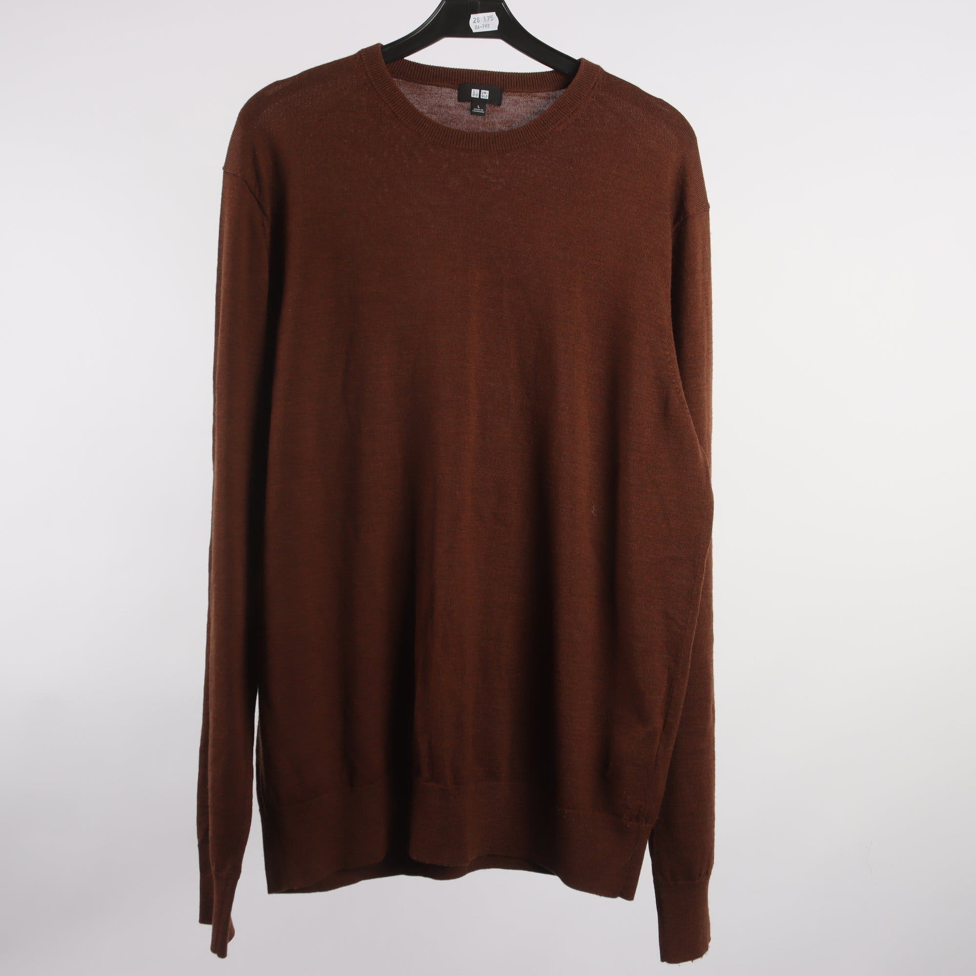 Stickad tröja, Uniqlo, 100% ull, stl. L