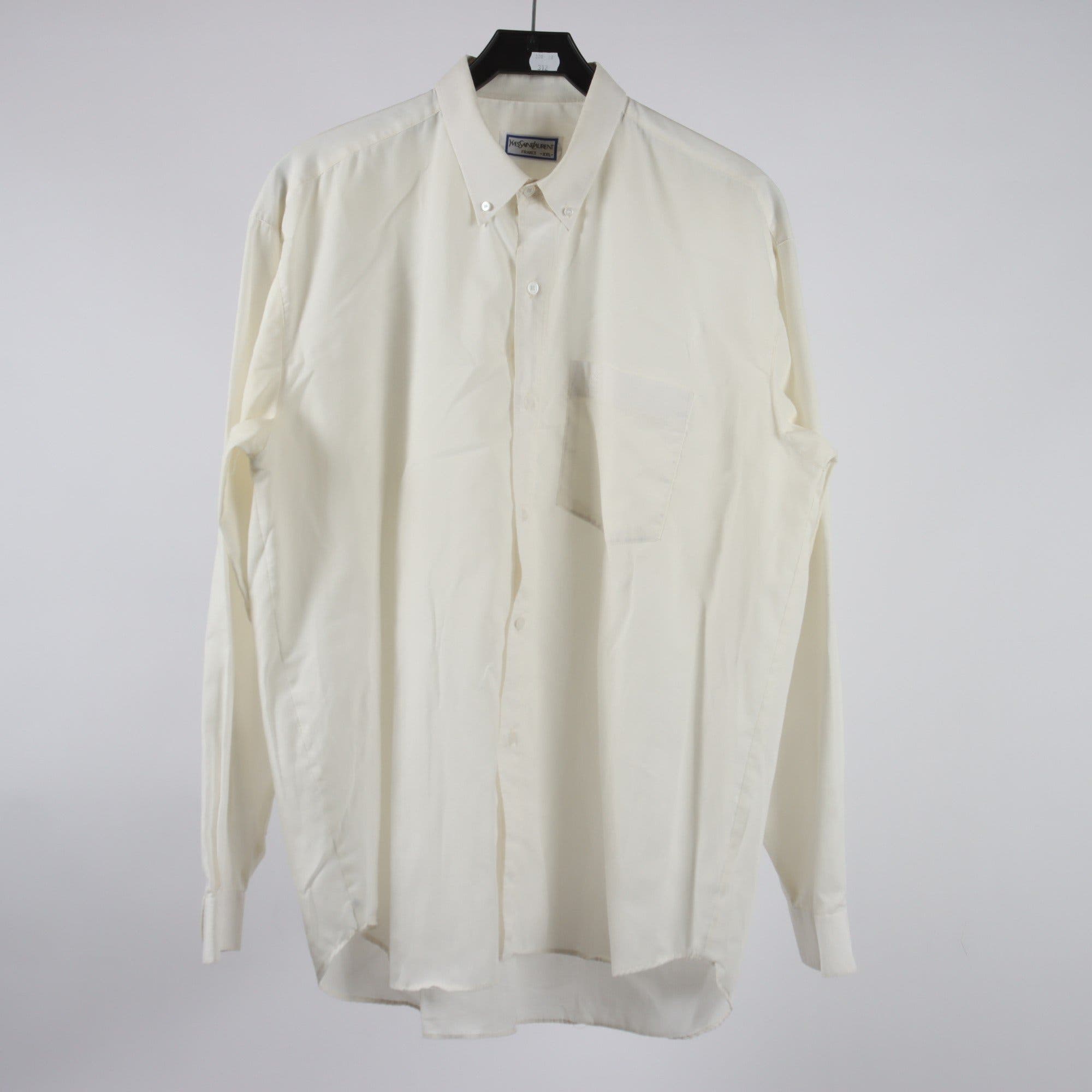 Skjorta, Yves Saint Laurent, vit, stl. XXL.