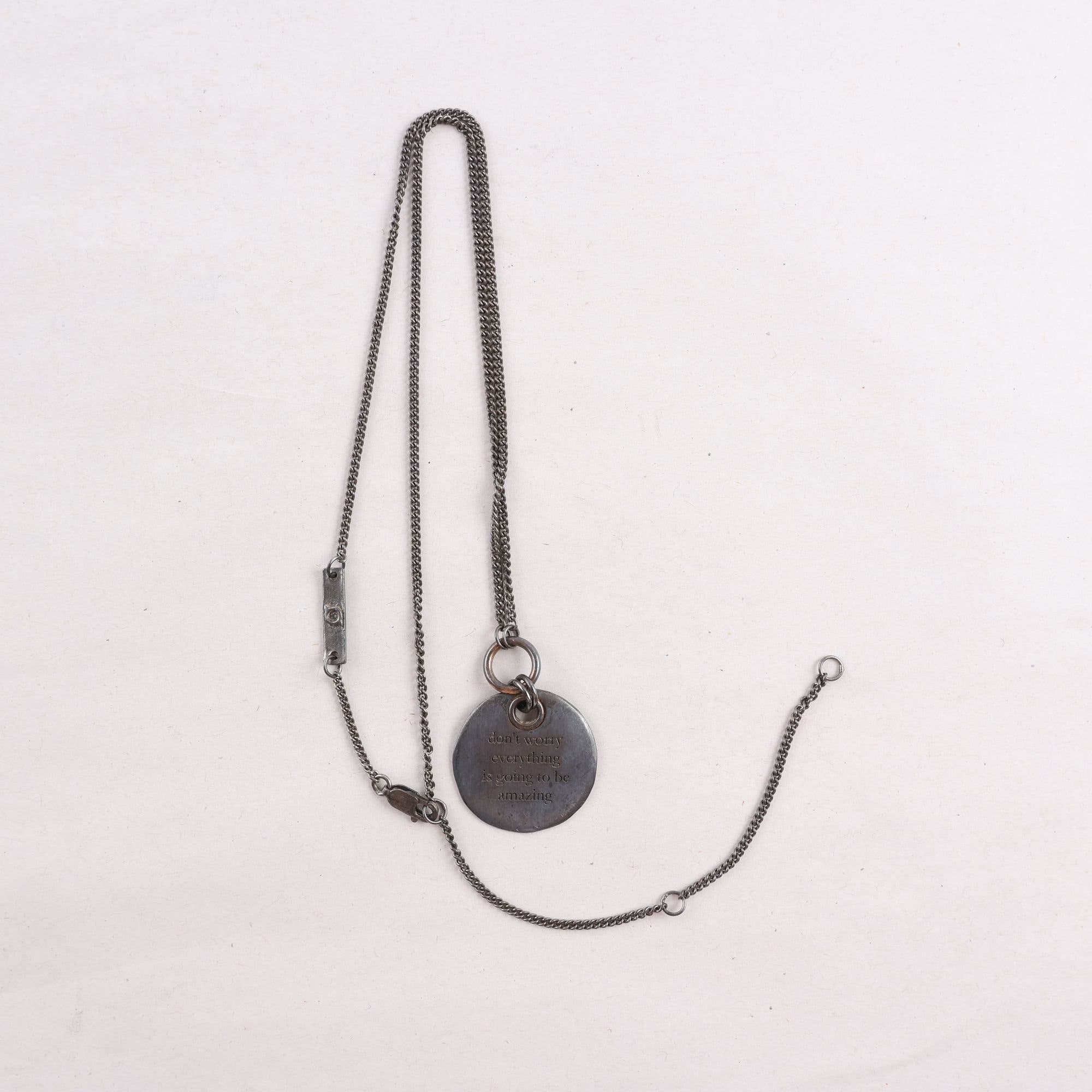 Halsband björg, Silver 925, ’Dont worry eveything is going to be amazing’