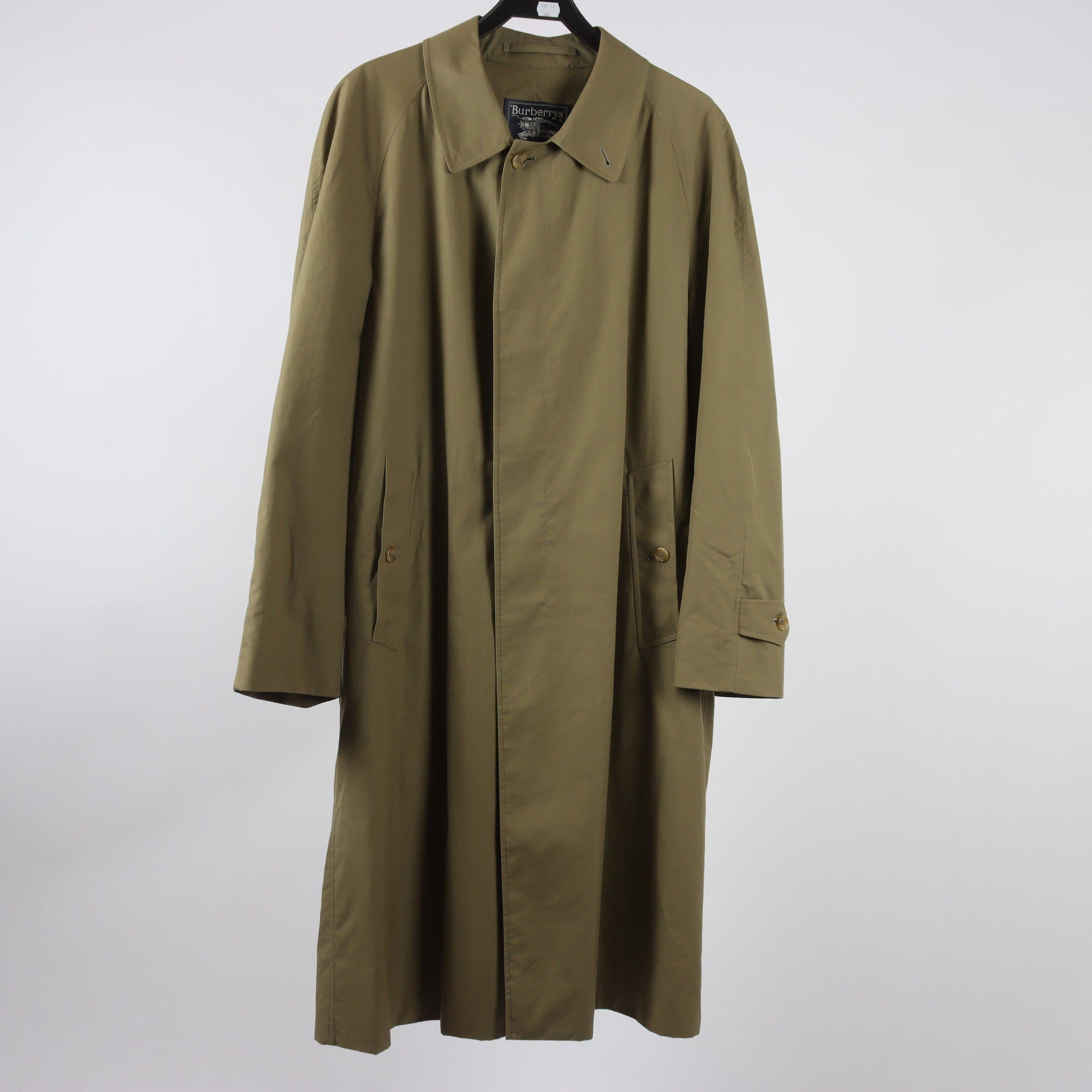 Trenchcoat, Burberrys, grön, stl. 48.