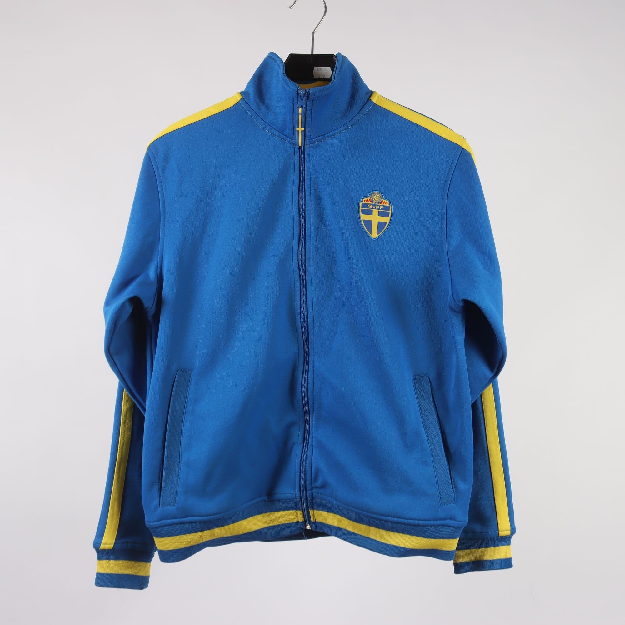 Träningsjacka, Clique, SvFF, Sverige, blå, gul, stl. XS