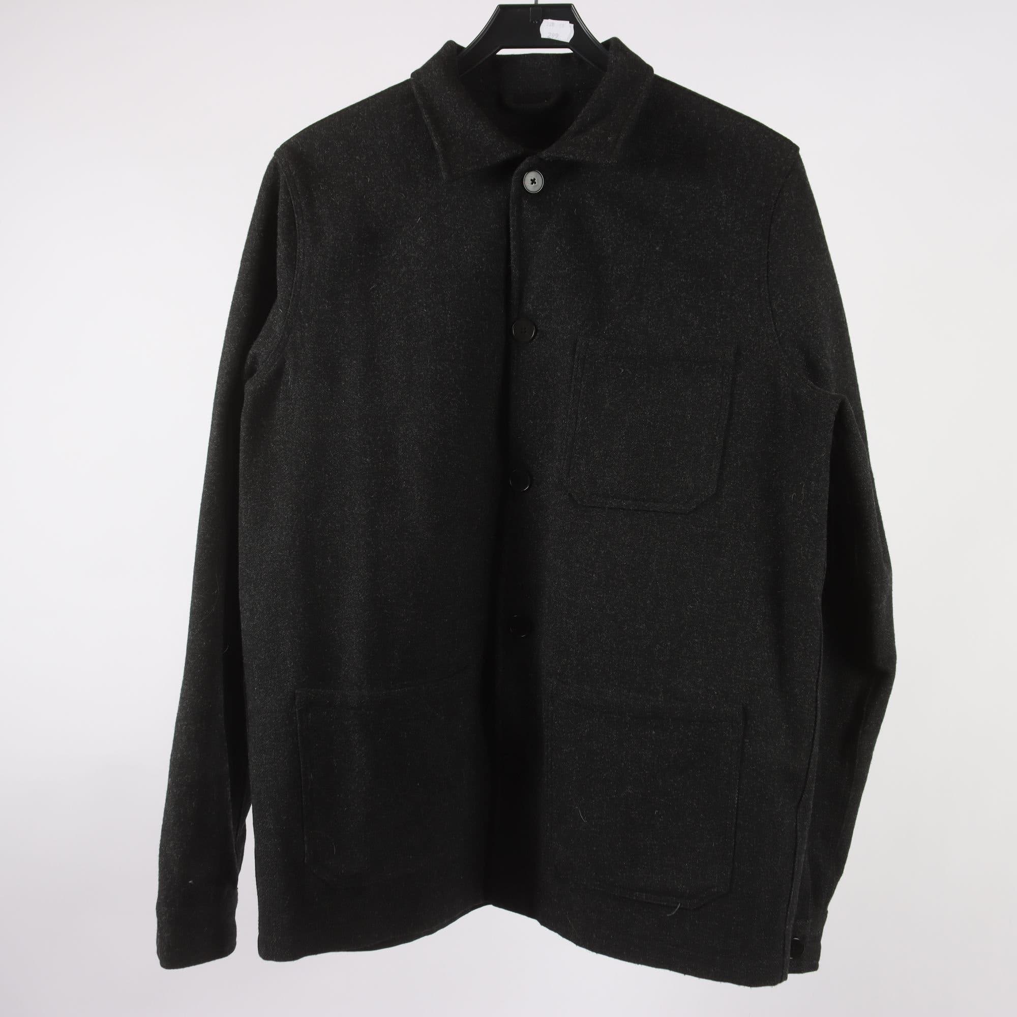 Worker jacket, A day´s March, svart, 80% ull, stl. L.