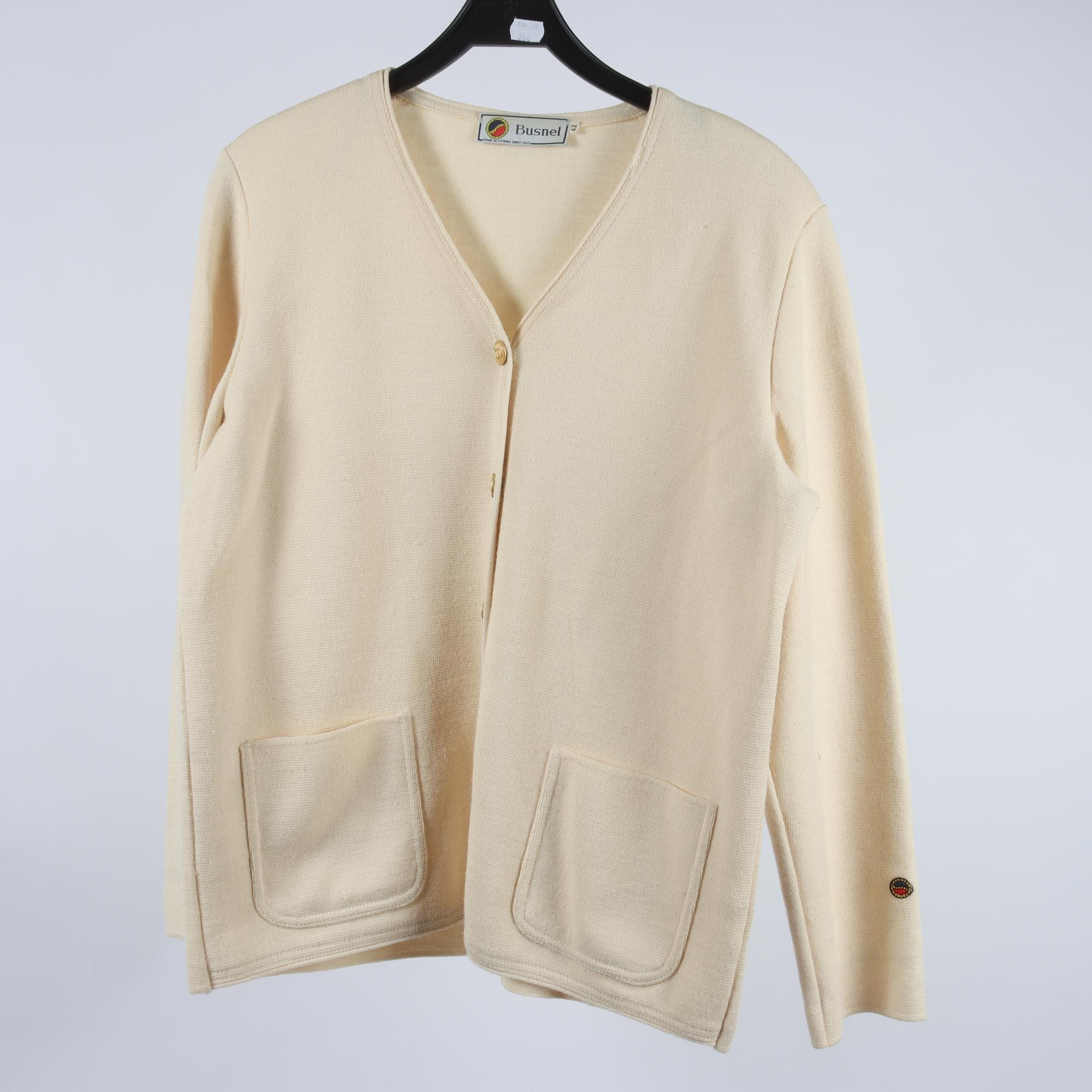 Kofta, Busnel, beige, 100%, stl. 42.