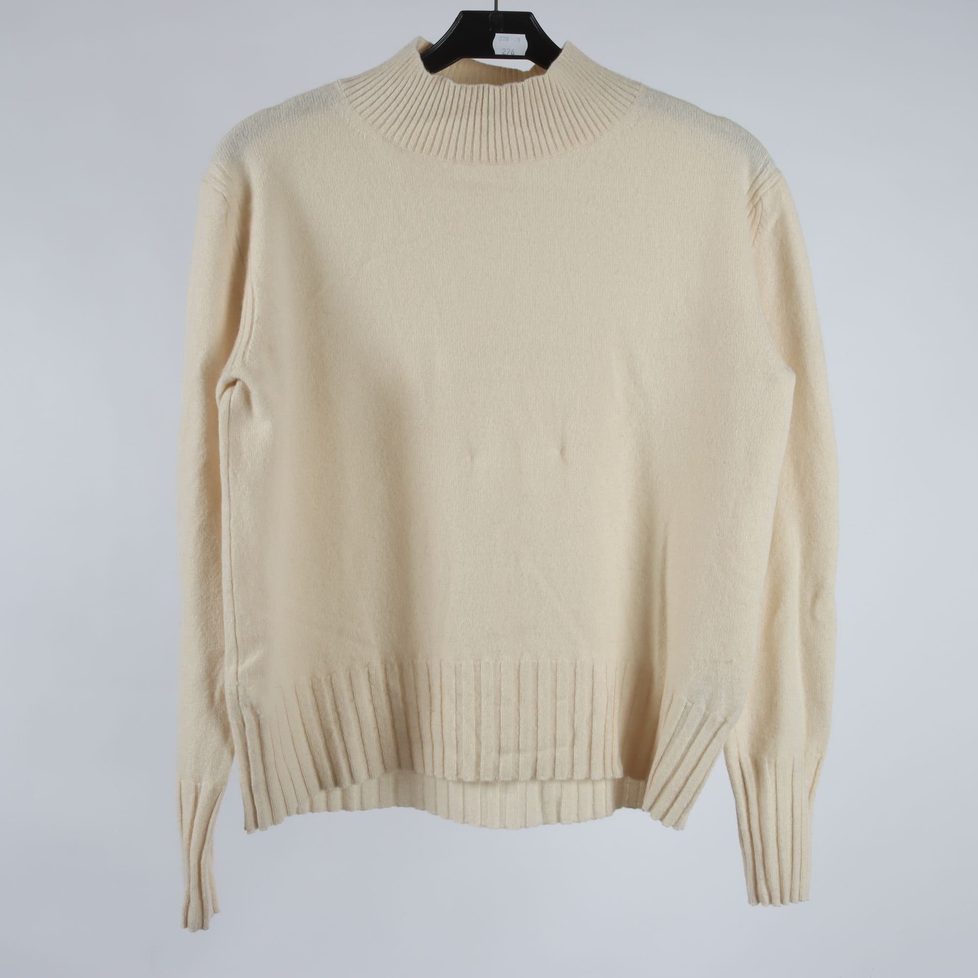 Tröja, J.Crew, offwhite, 100% cashmere, stl. S.