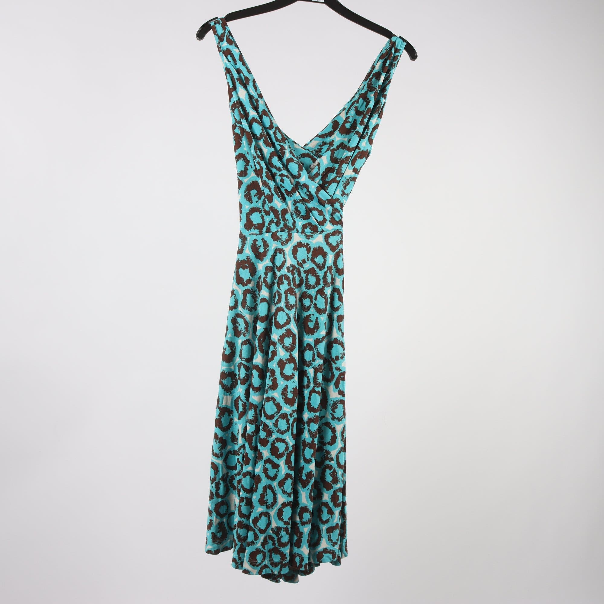 Klänning, Diane von Furtstenberg, blå, mönstrad, stl. 6 (S)