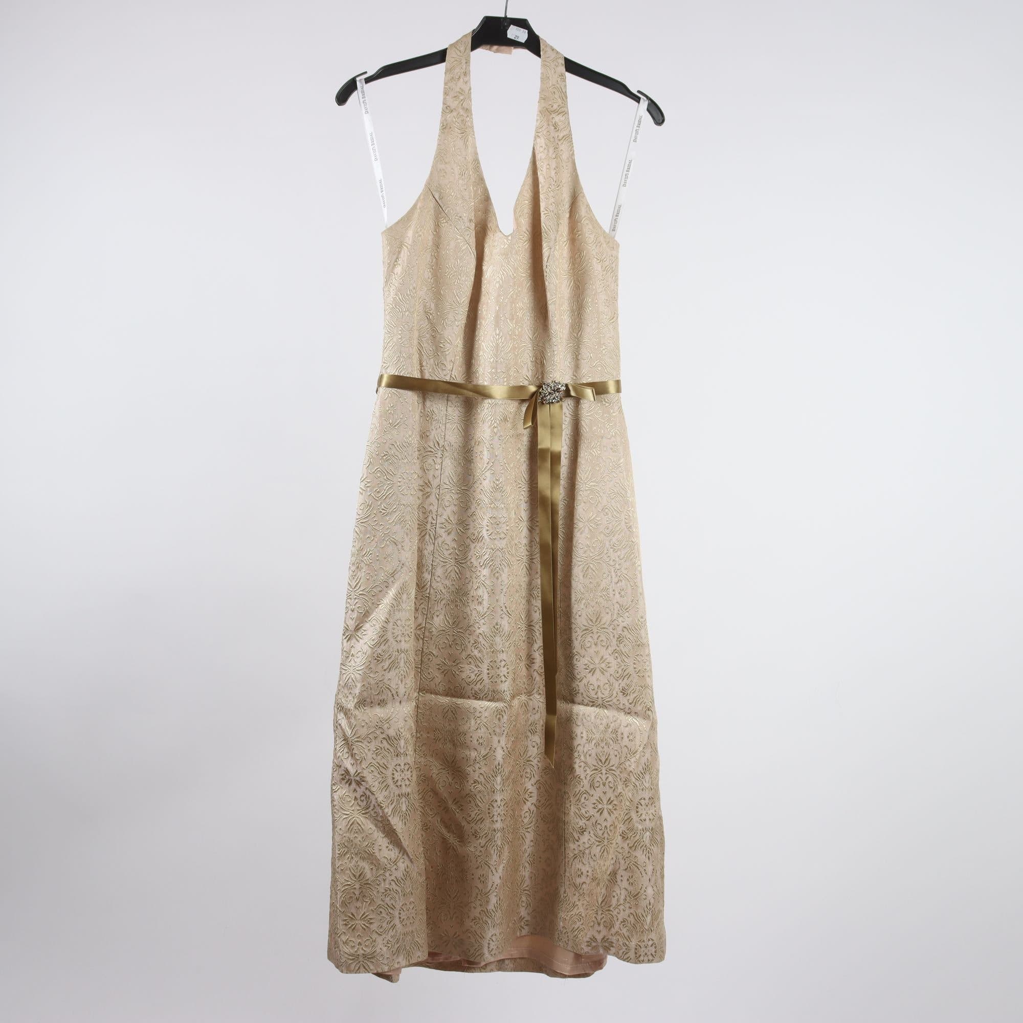 Klänning, Davids Bridal, beige, stl. 4 (XS)