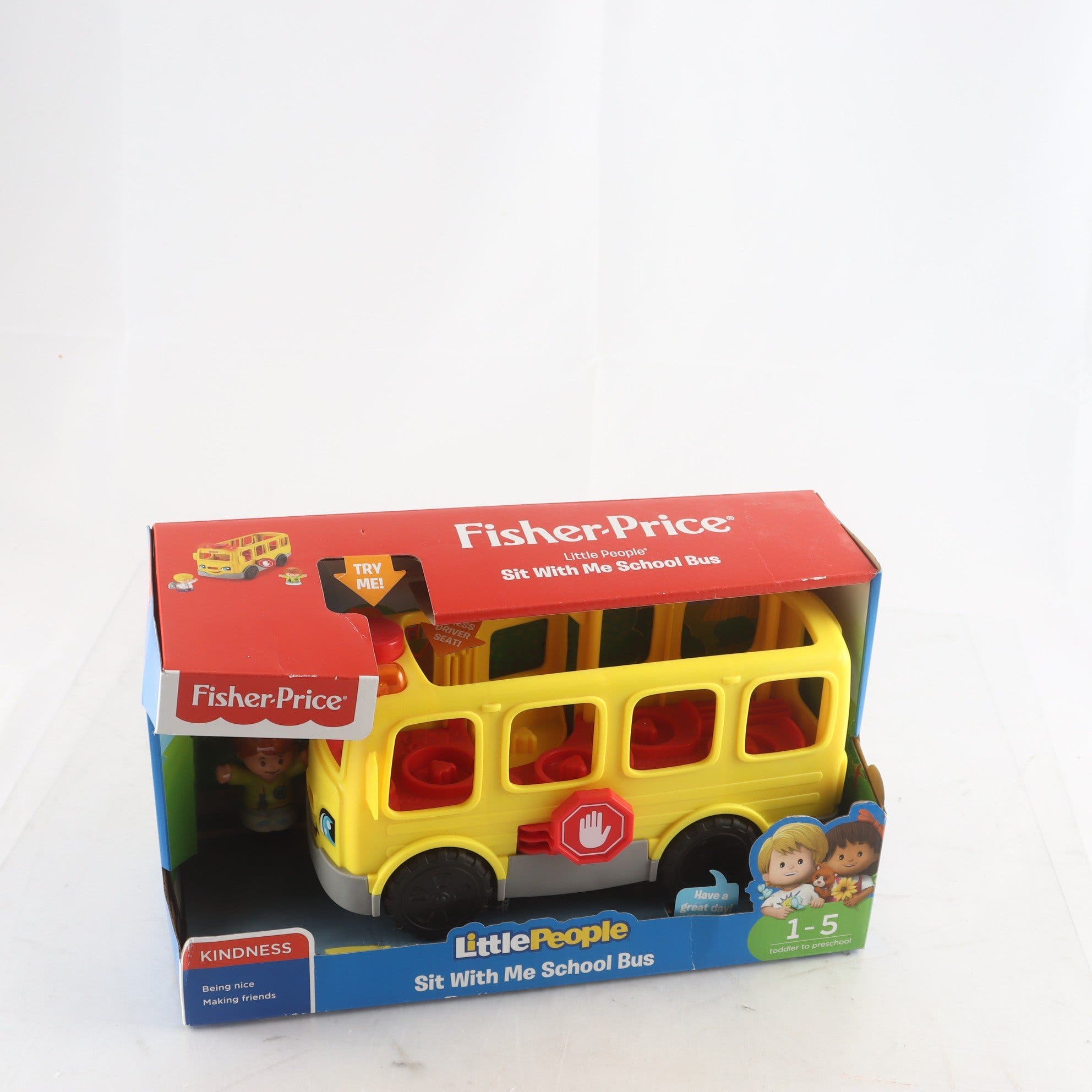 Buss, Fisher-price, little people ,schoolbus. Samfraktas ej.