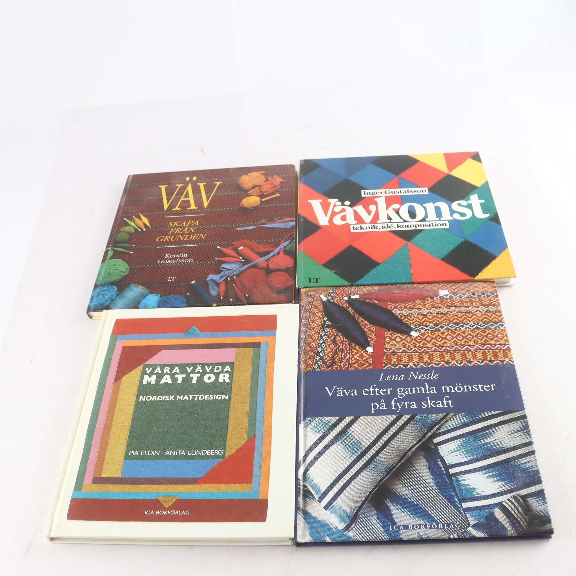 Bokpaket Vävböcker, 4 st.