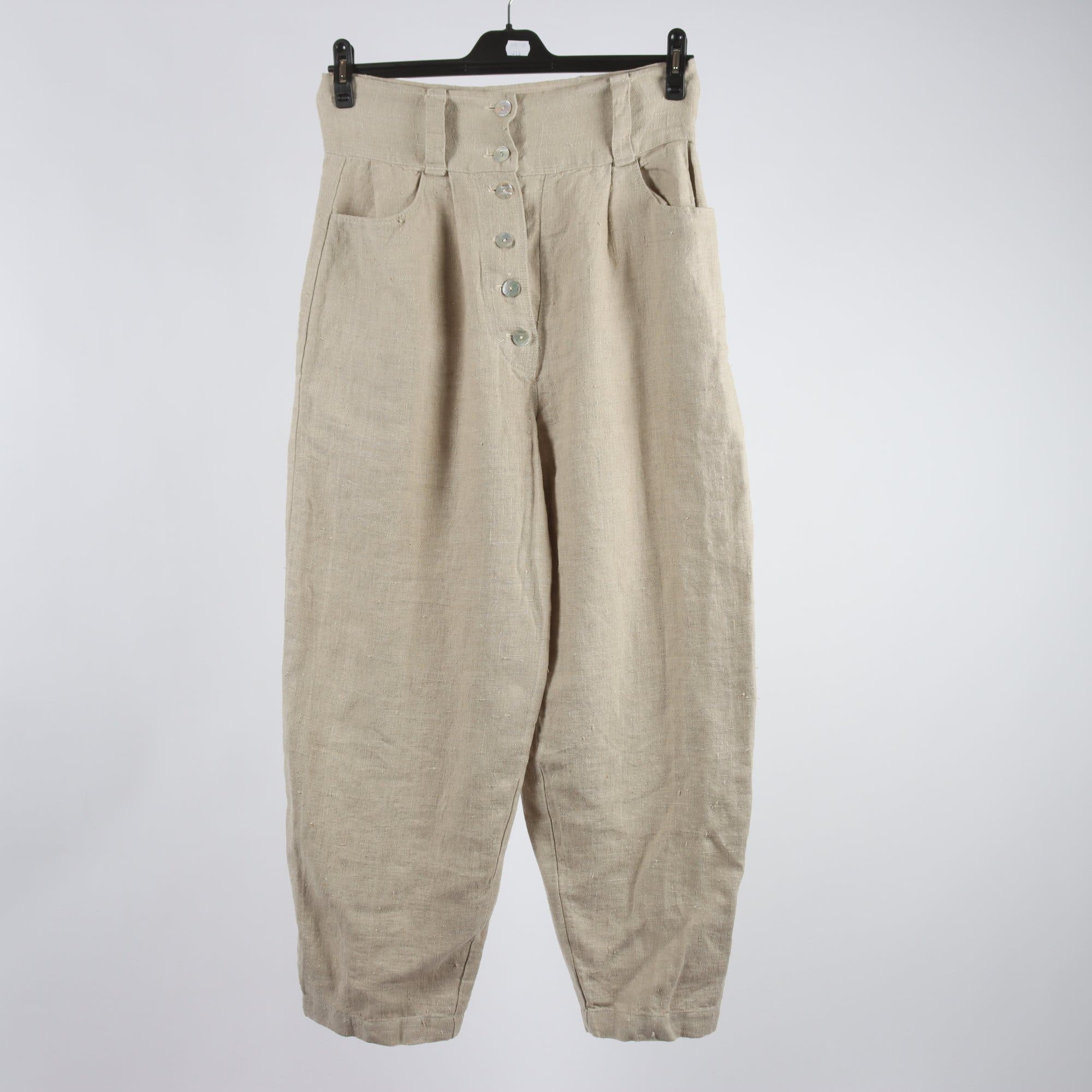 Byxor, Flaxxxs, beige, 100% lin, stl. M
