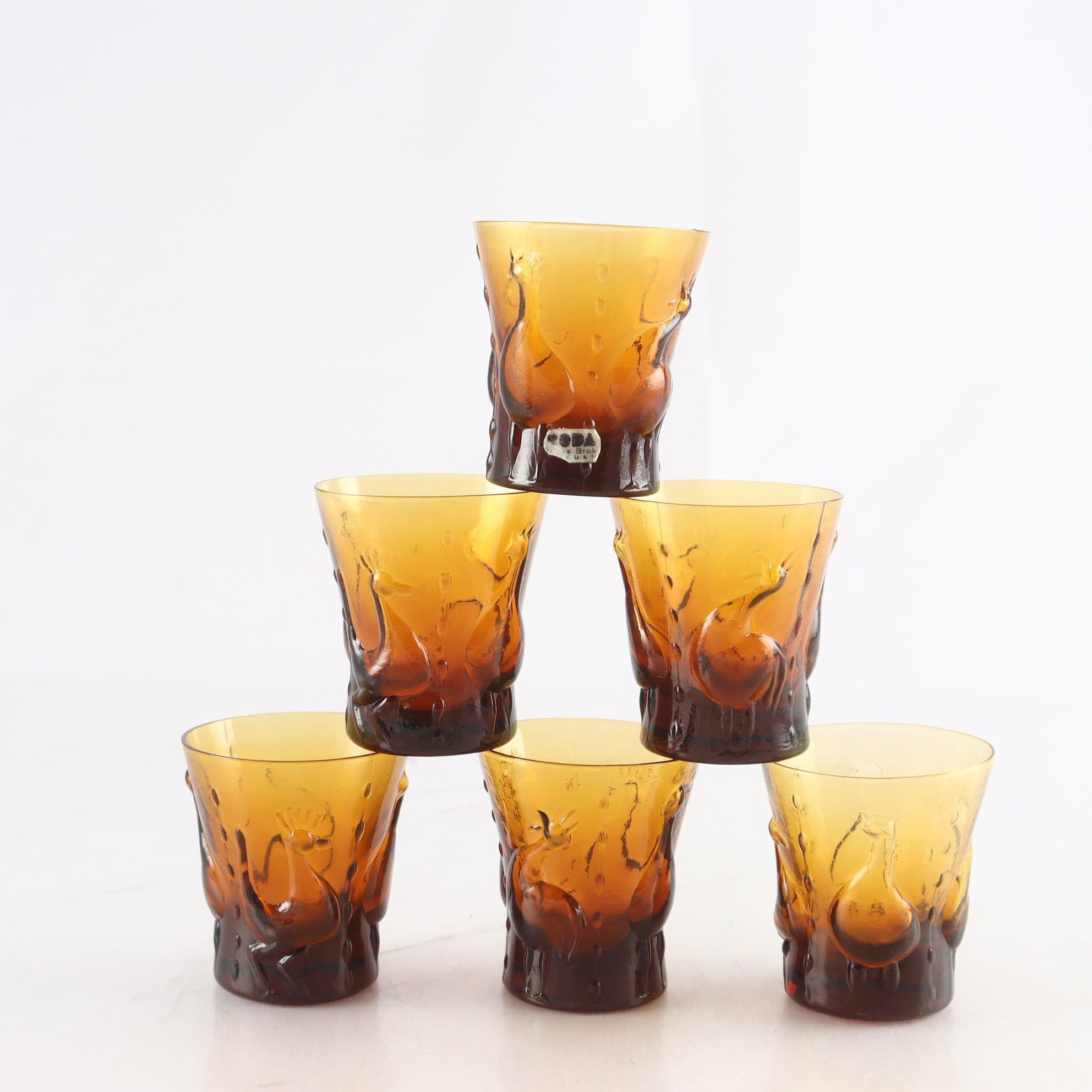 Snapsglas, Erik Höglund, Boda, 6 st