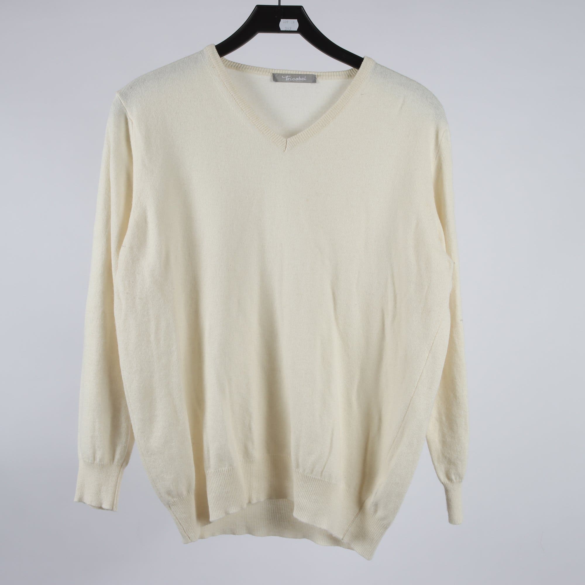 Tröja, Tricobel, offwhite, silke, angora, ull, och cashmere, stl. ca. M.