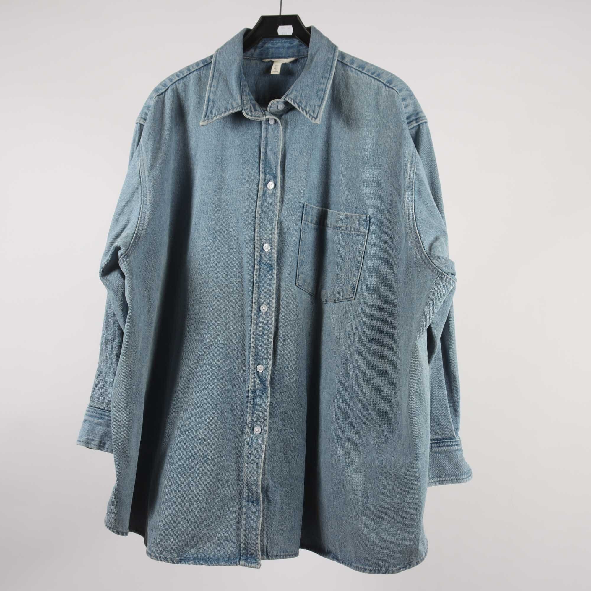 Jeansskjorta, H&M, blå, stl. L.