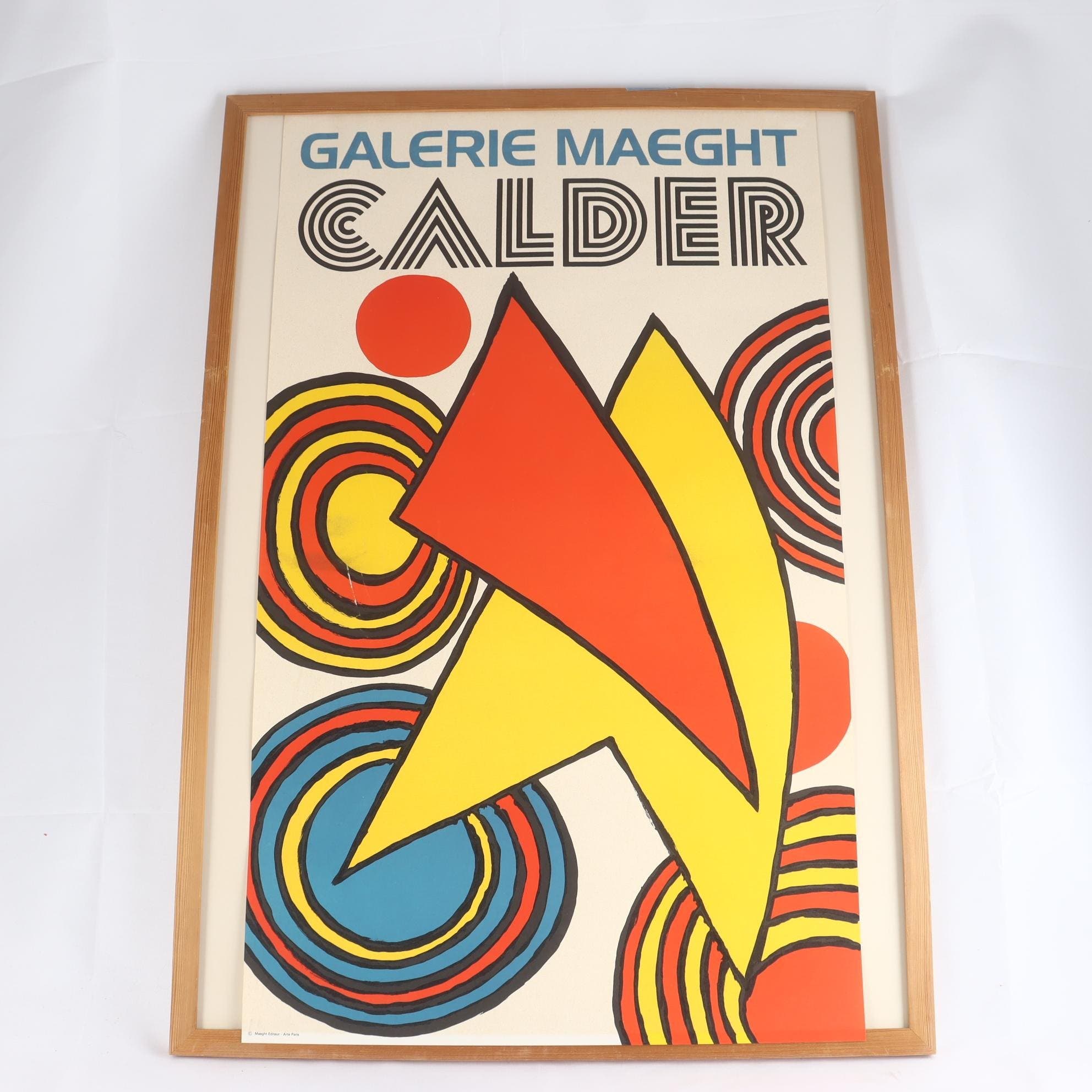 Litografi, Galerie Maeght Calder, Alexander Calder, USA. Endast avhämtning