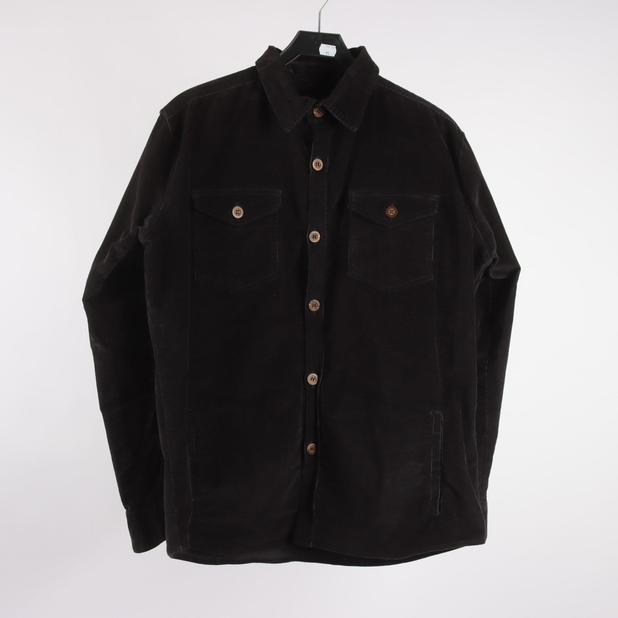 Manchesterskjorta/overshirt, Stolen Paradise, svart, stl. M