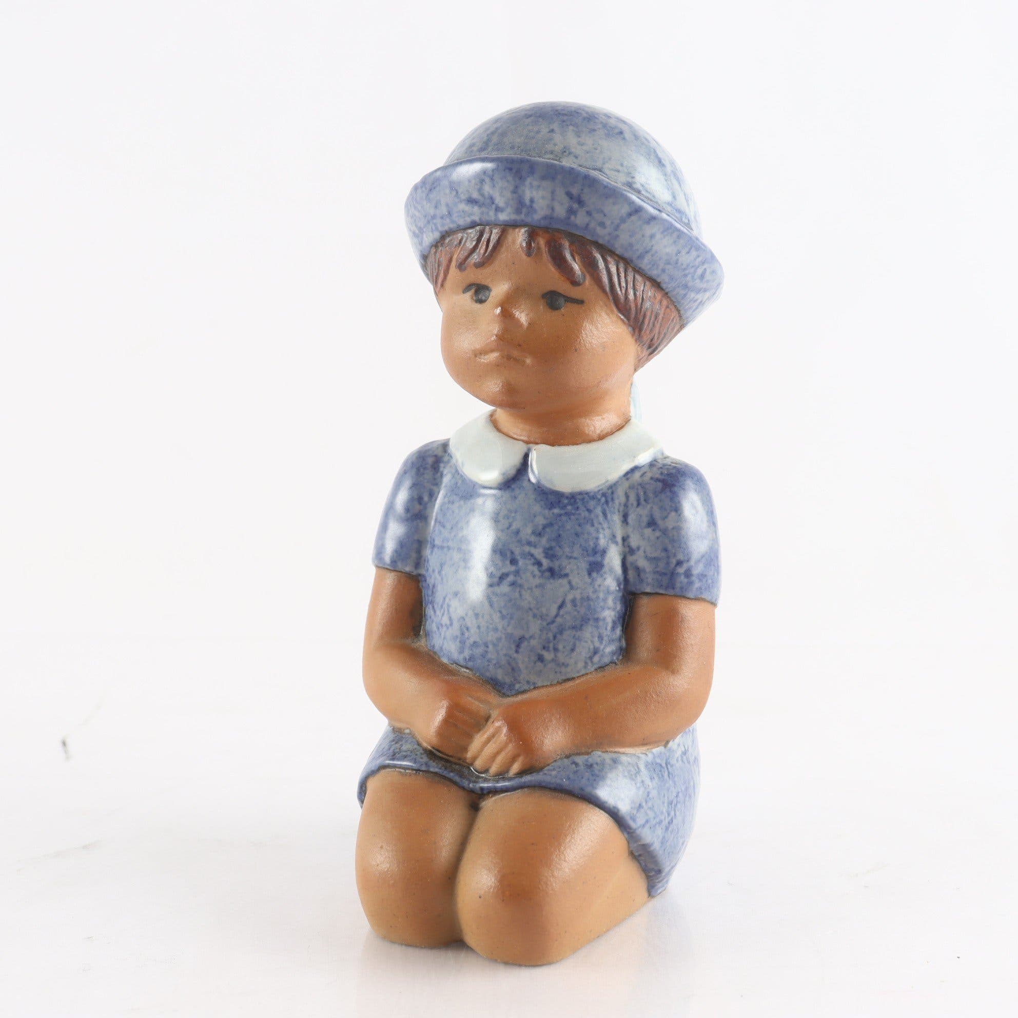 Figurin, Sommarklädd, Lisa Larson, Gustavsberg
