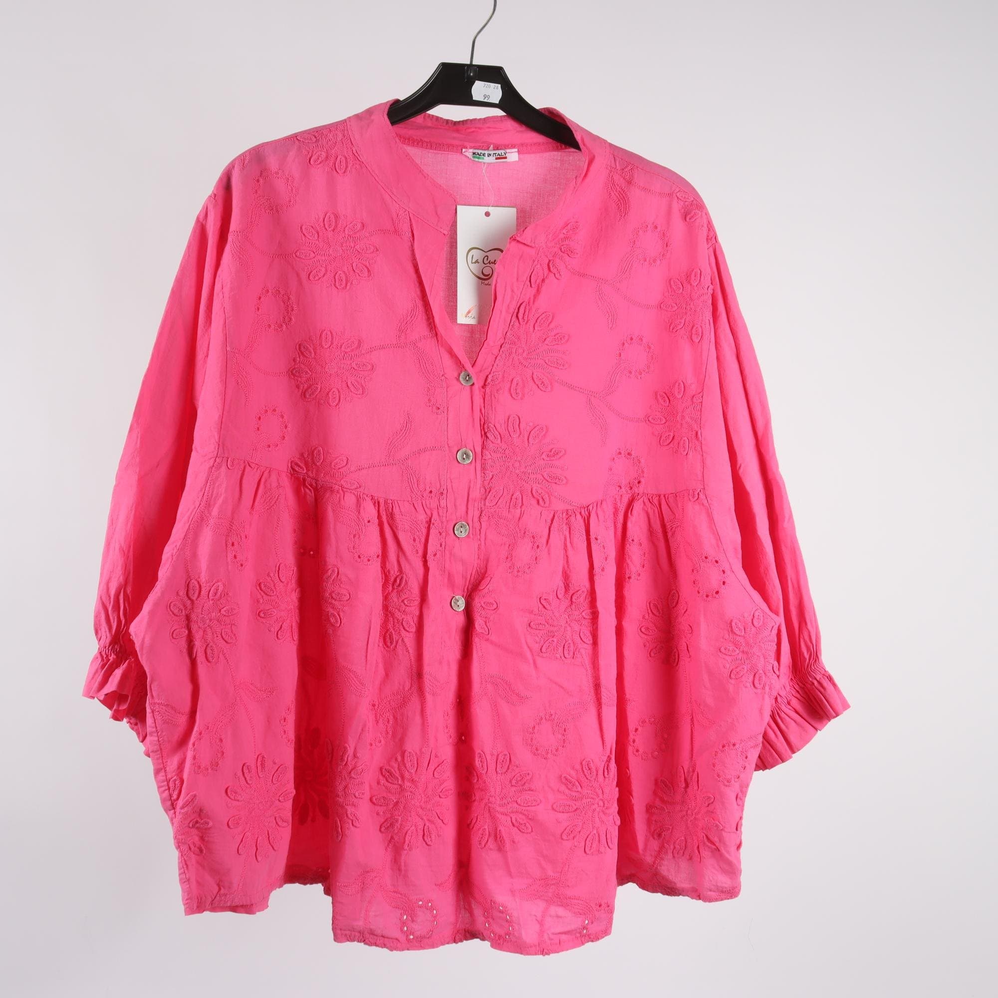 Blus, Made in Italy, rosa, stl. Tu/one (one size)