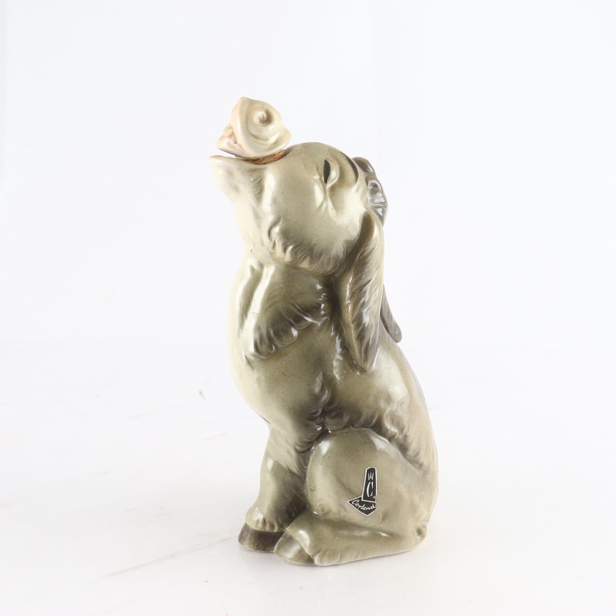 Figurin, åsna, porslin, Cortendorf, Tyskland