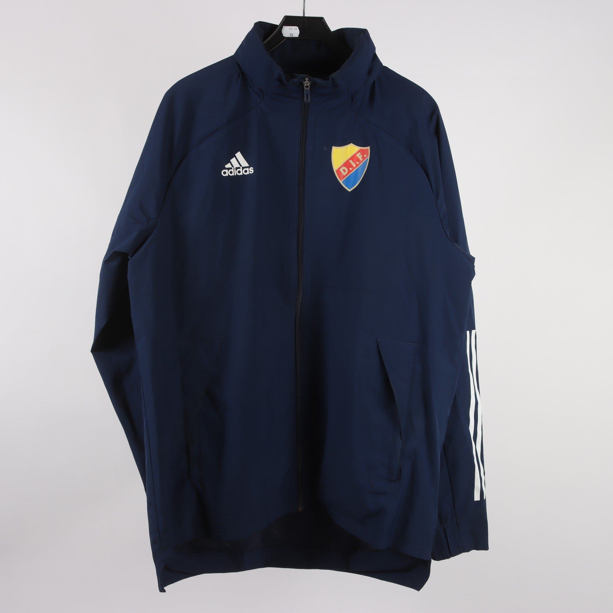 Sportjacka, Adidas, DIF Djurgården, blå ,stl. L