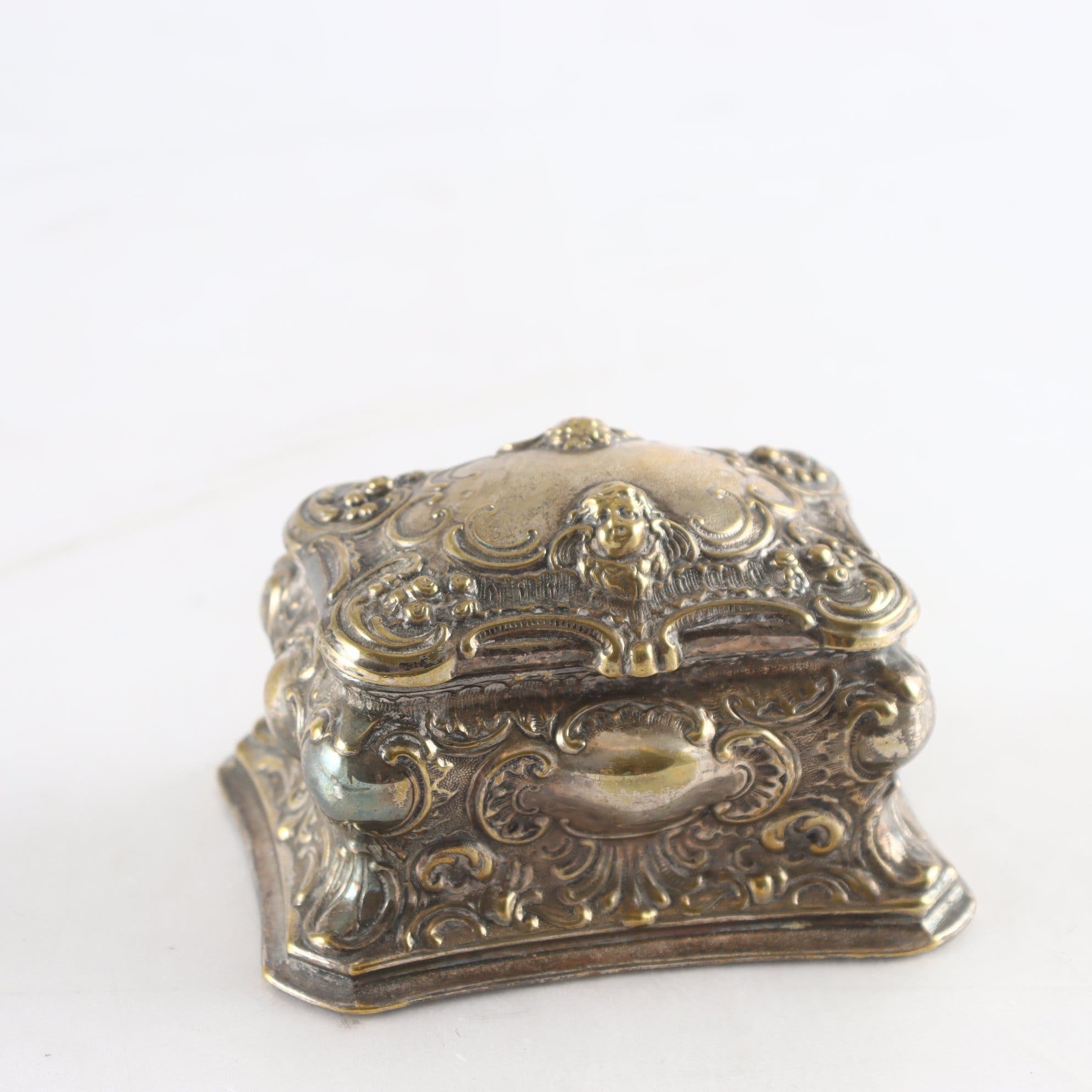 Smyckeskrin, nysilver, omärkt, 1900-tal