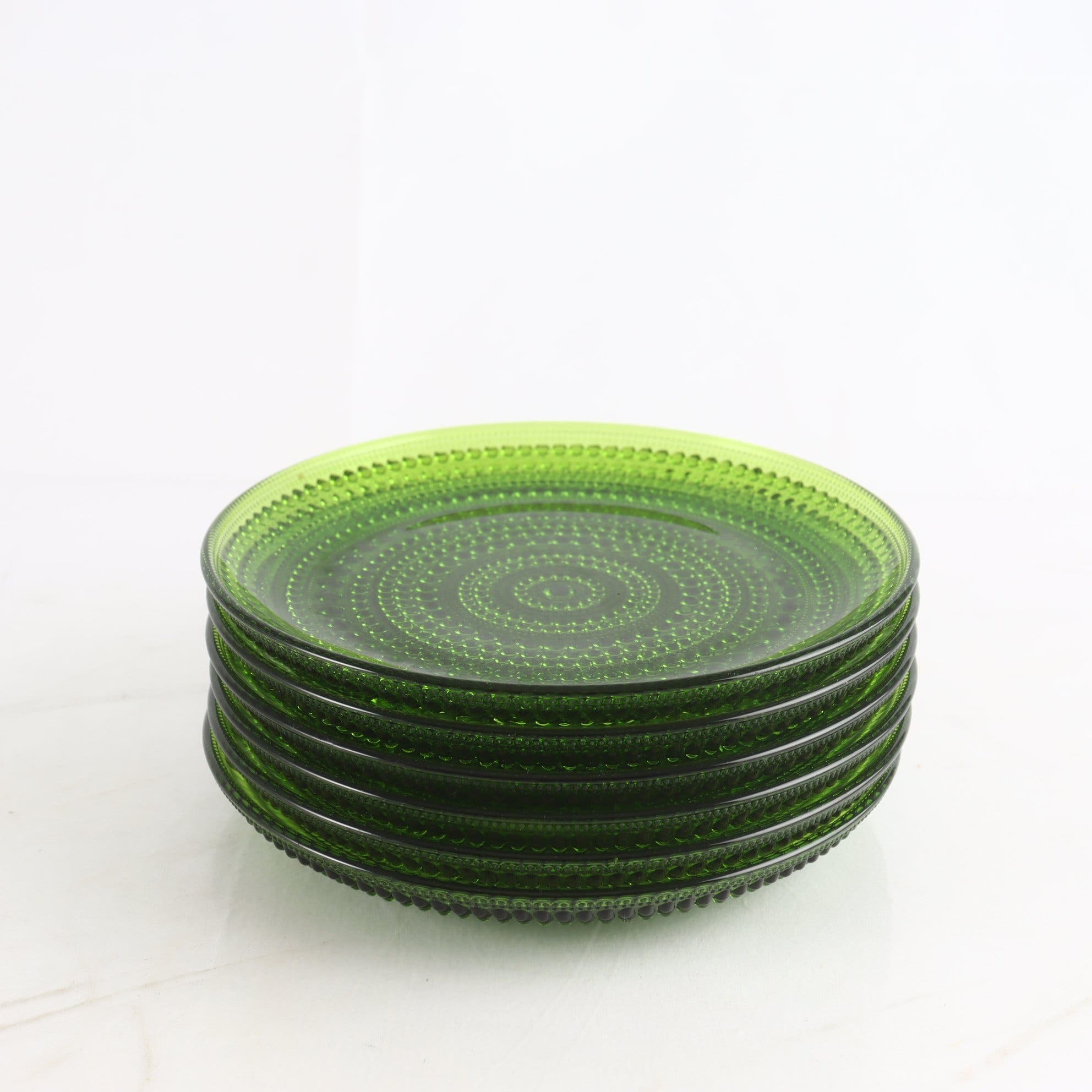 Assietter, Iittala, Oiva Toikka, ”Kastehelmi, Grön, 6 st.