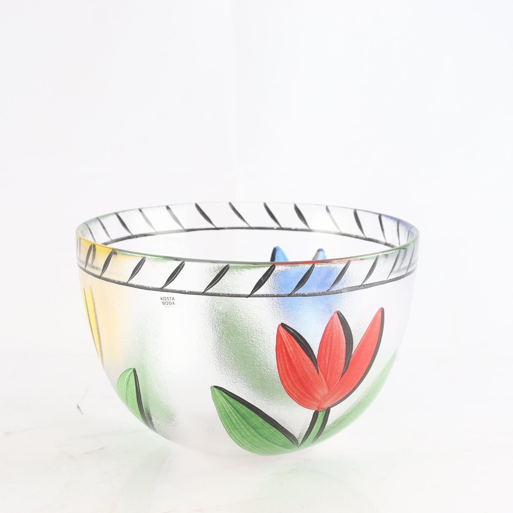 Skål, Kosta Boda, Ulrica Hydman- Vallien, ”Tulipa”. Samfraktas ej.