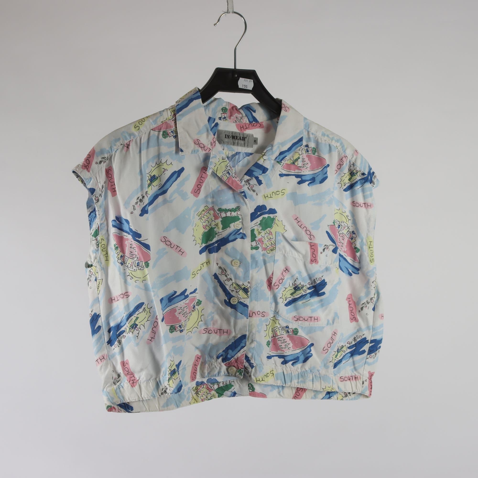 Blus, In Wear, mönstrad, stl. M