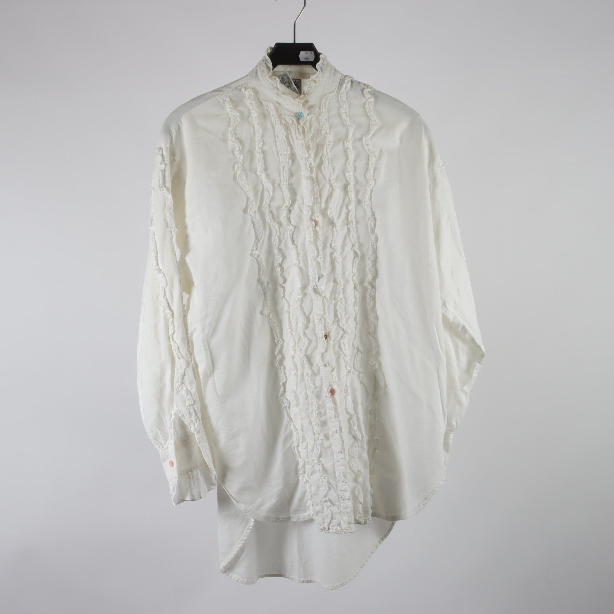 Blus/skjorta, vintage, Impuls, vit, stl. 40/42