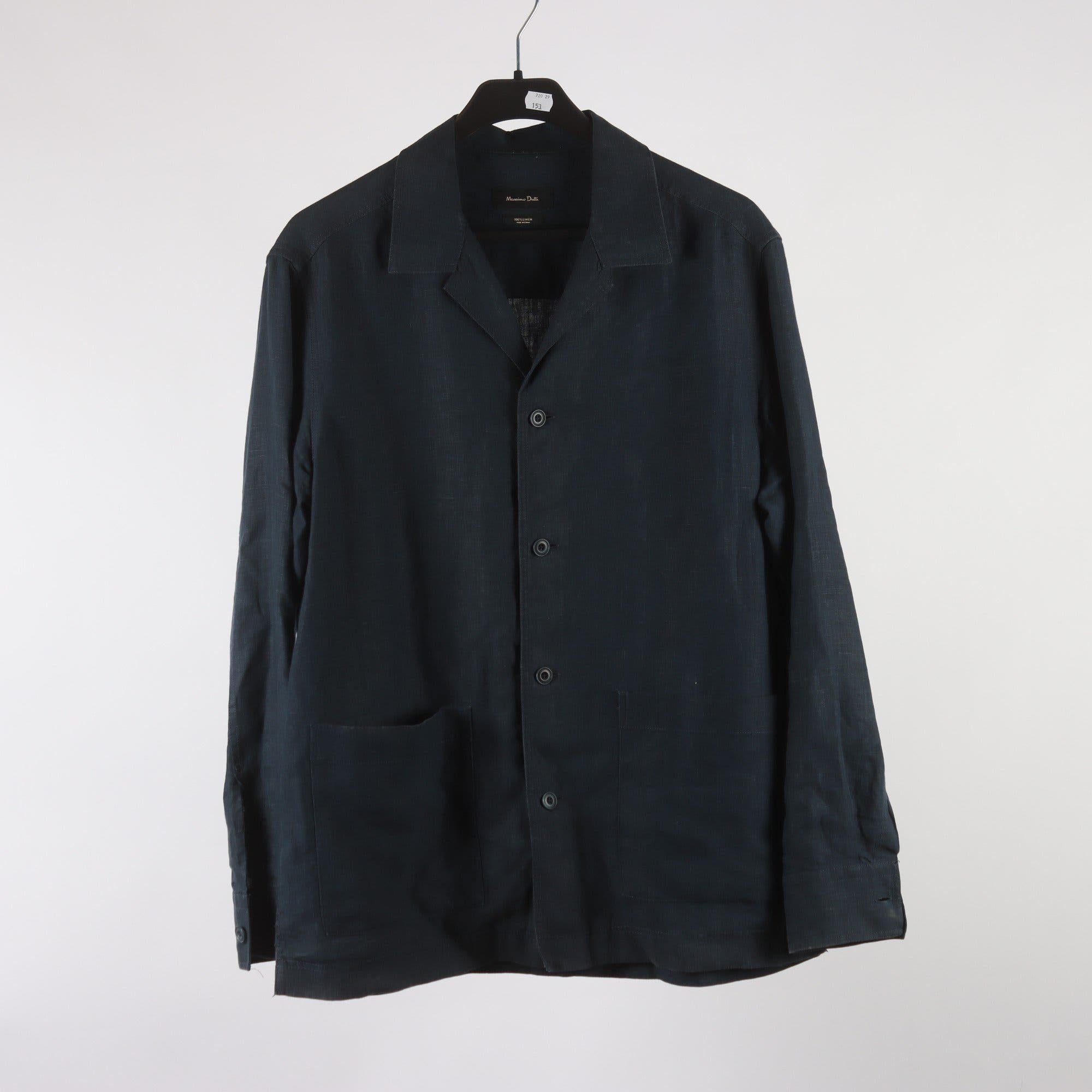 Sommarjacka, Massimo Dutti, blå,100% linne, stl.