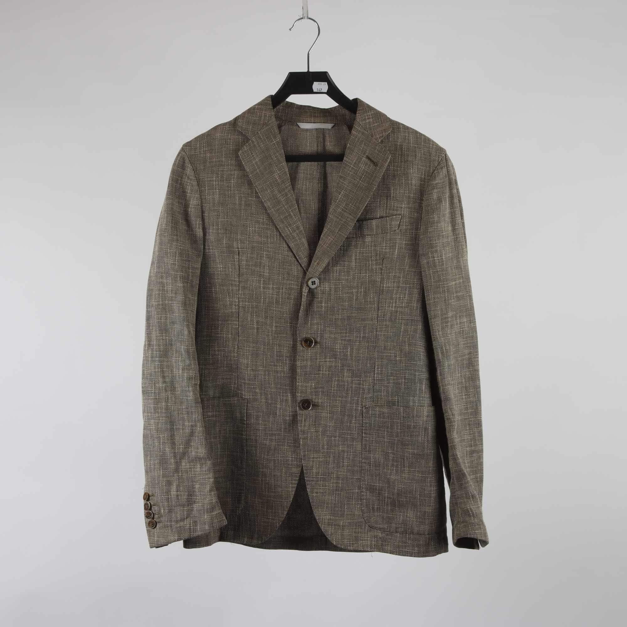 Kavaj, Armani Collecton, beige, svart, linblandning, stl. 48