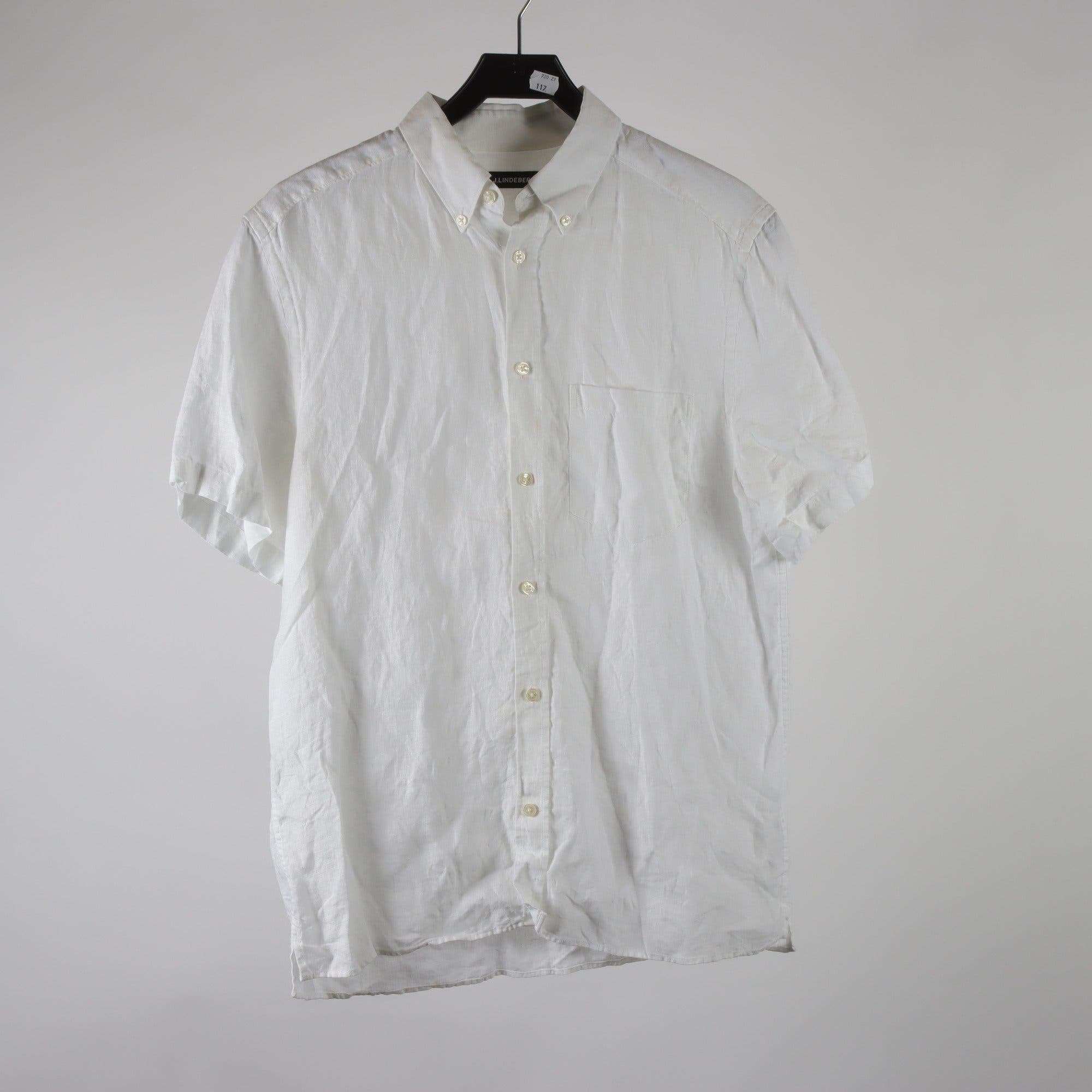 Skjorta, J.Lindeberg, vit, 100% linne, stl. M
