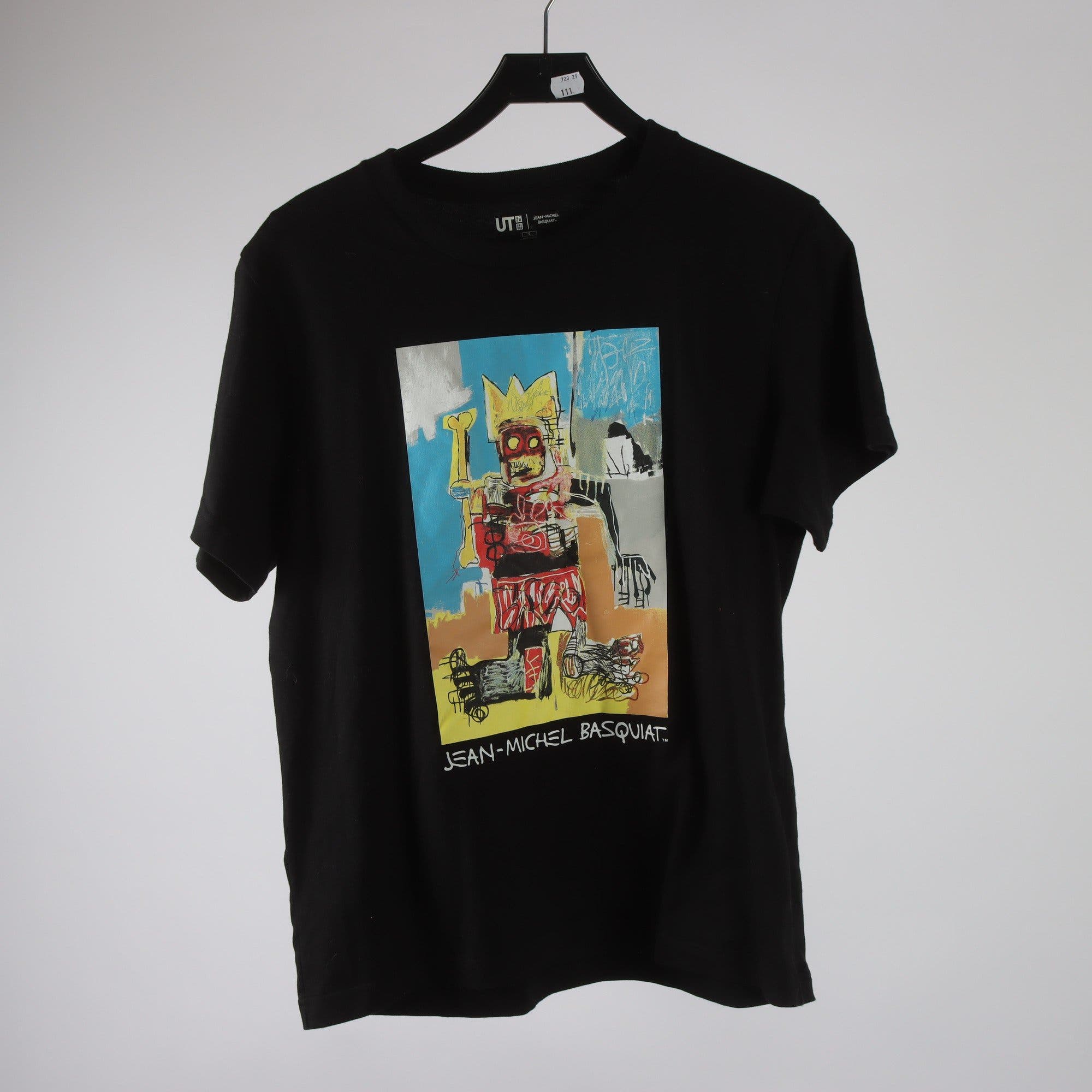 T-shirt, Uniqlo, Jean-Michel Basquiat, svart, stl. S