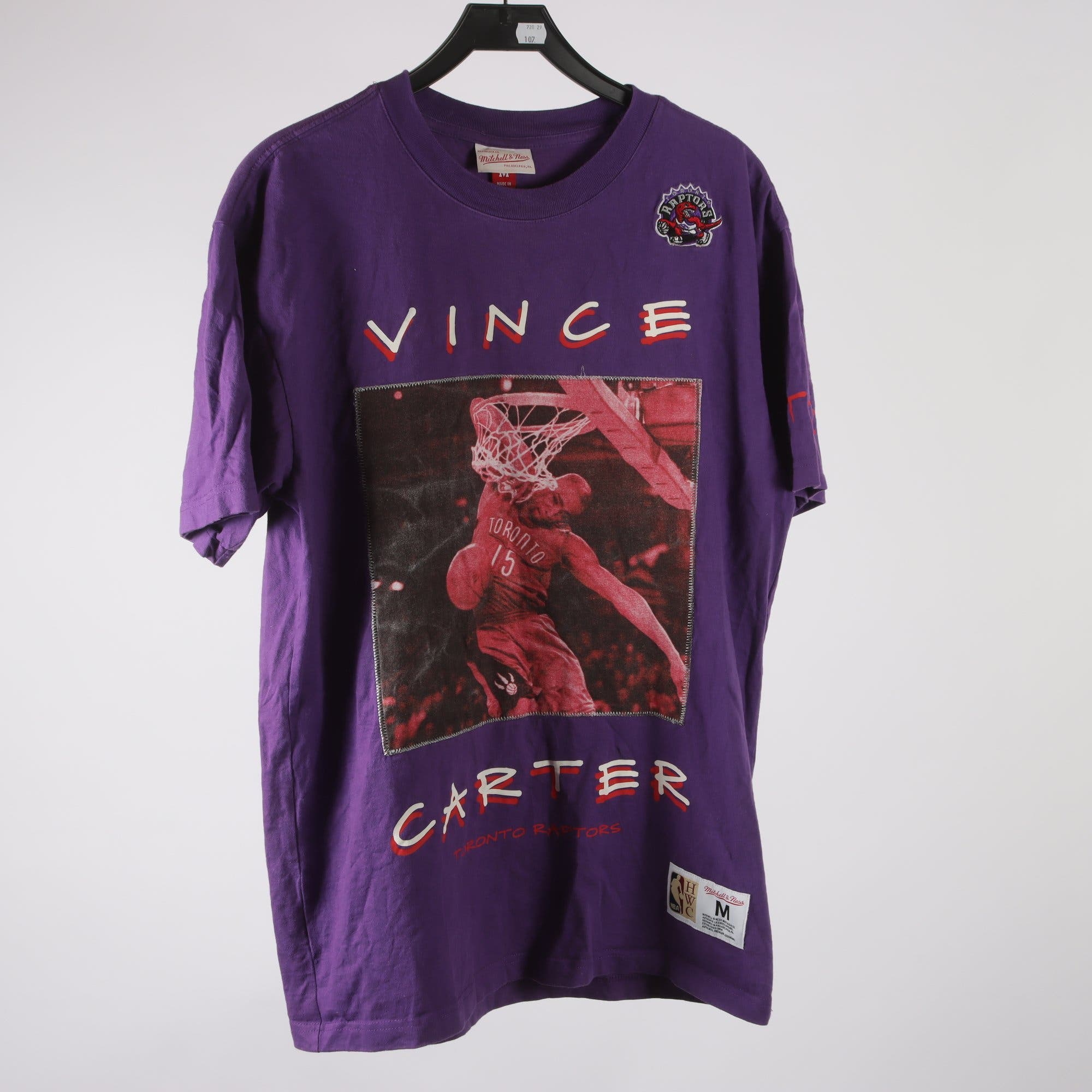 T-shirt, Mitchell & Ness, Raptors, lila, stl. M