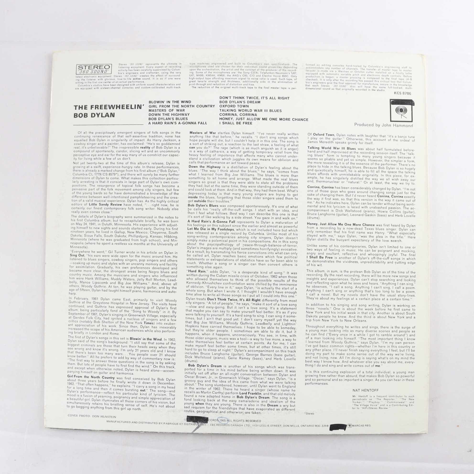 LP Bob Dylan, The Freewheelin’ Bob Dylan