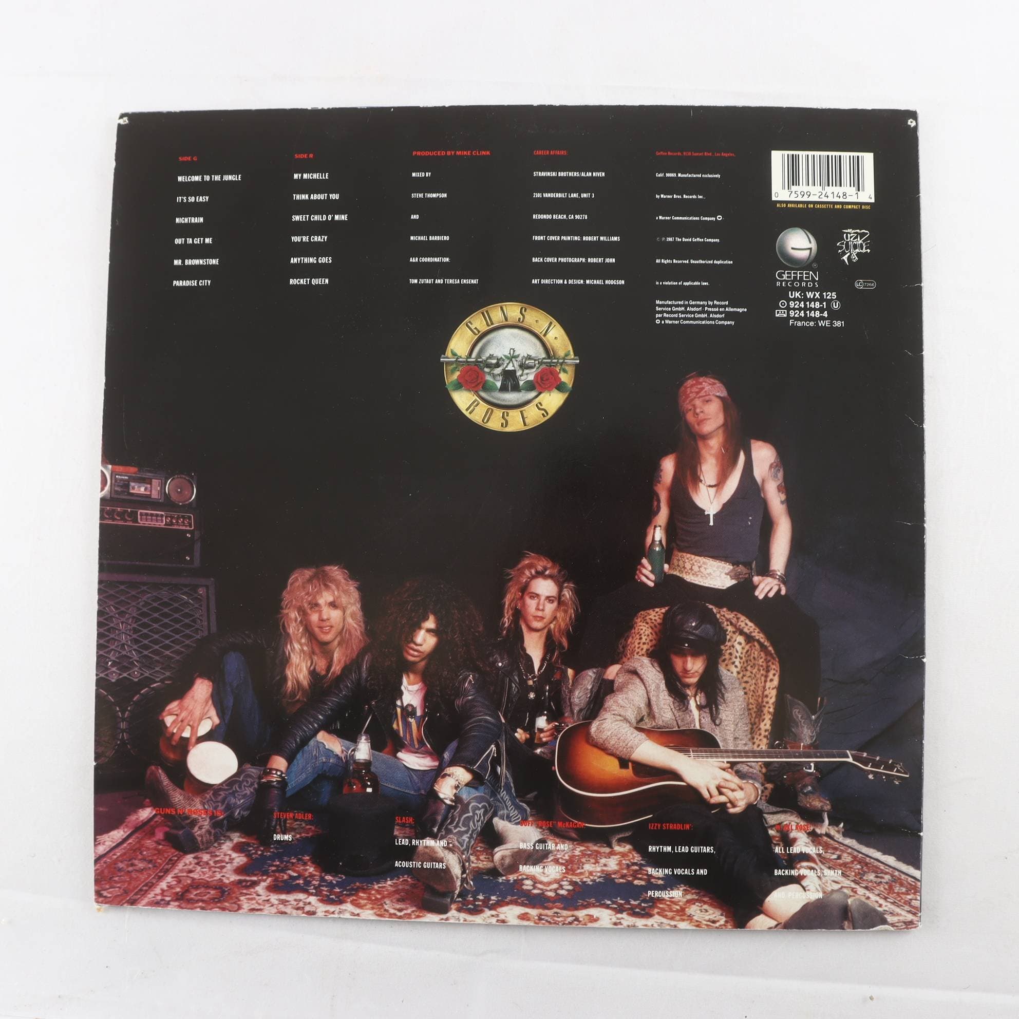 LP, Guns N’ Roses, Appetite For Destruction
