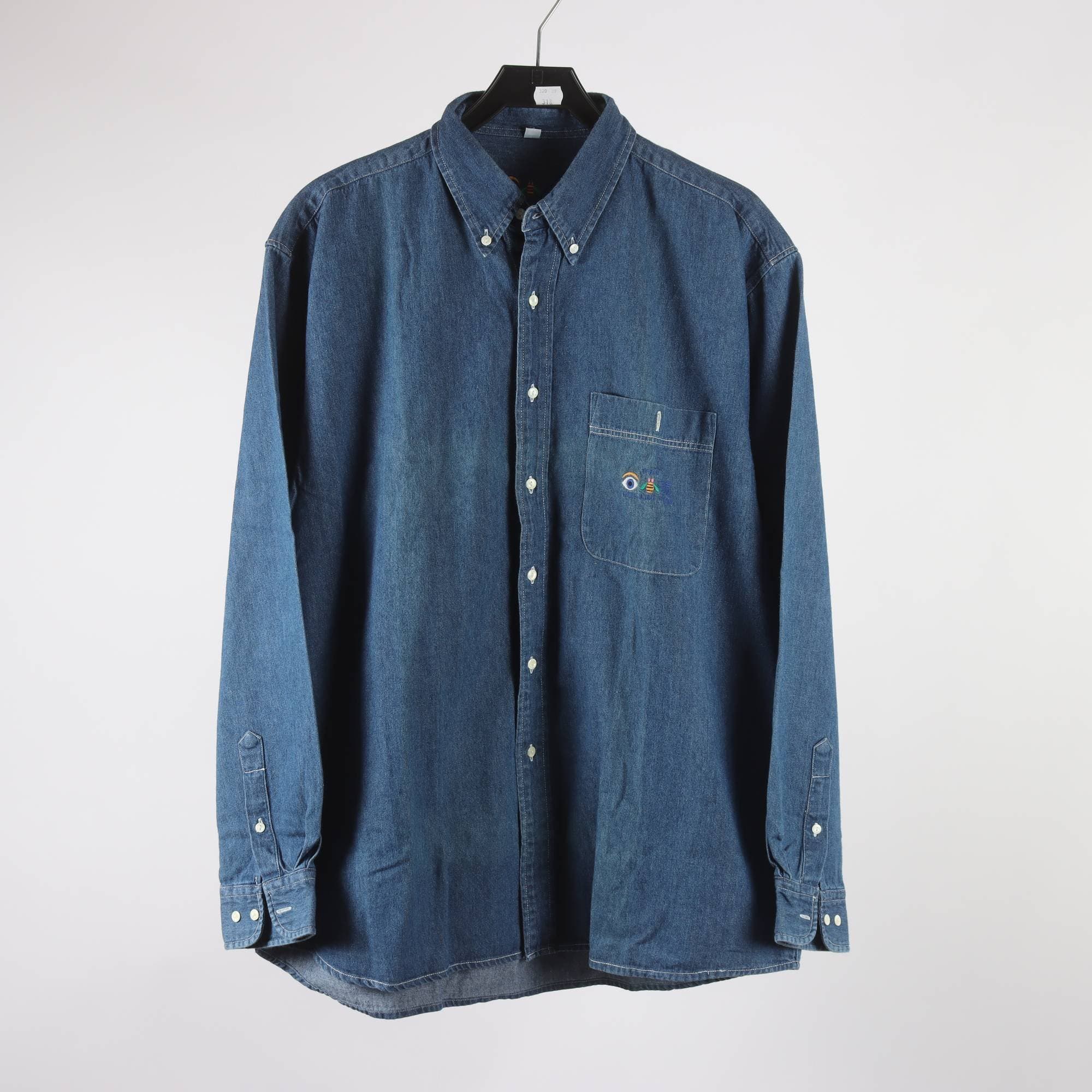 Jeansskjorta, The Collection, blå, stl. 41/42.