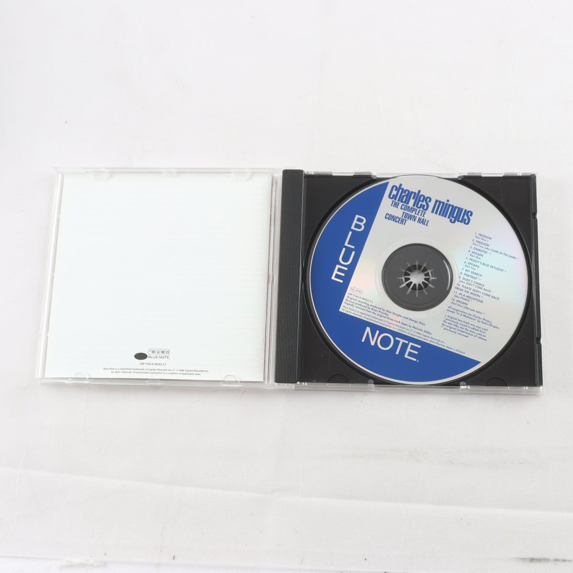 CD, Charles Mingus, The Complete Town Hall Concert
