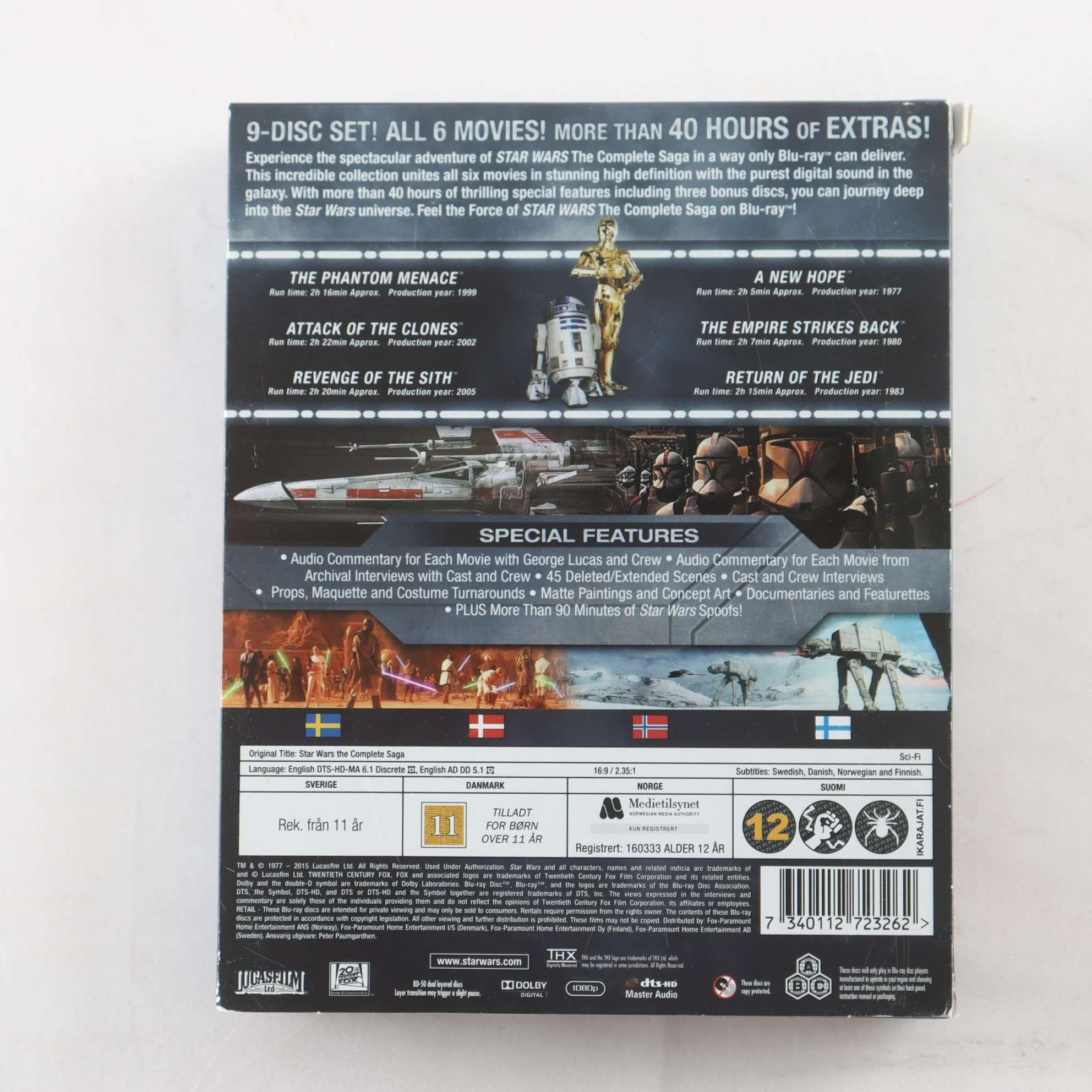 DVD Star Wars, The Complete Saga