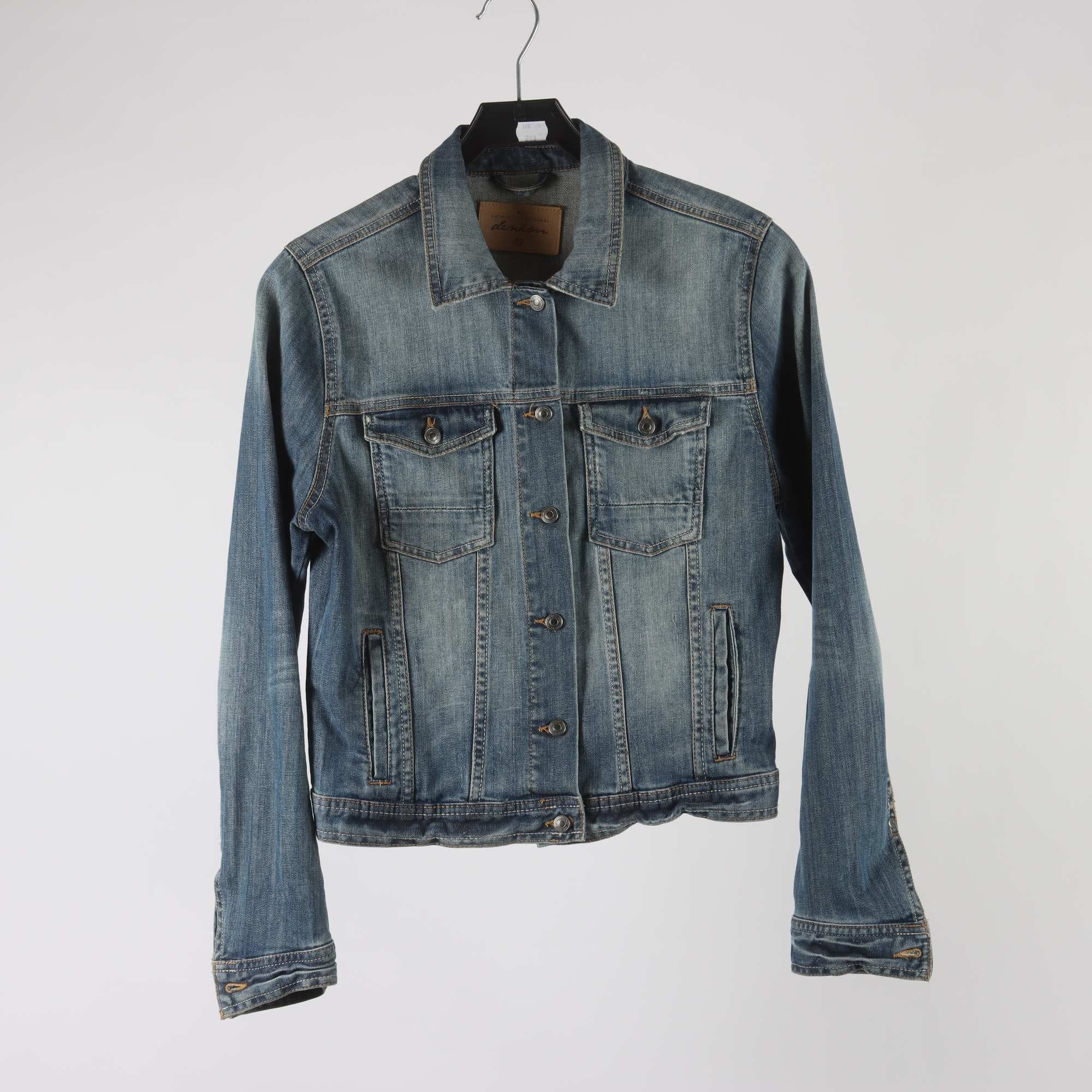 Jeansjacka, Denim, blå, stl. 42.