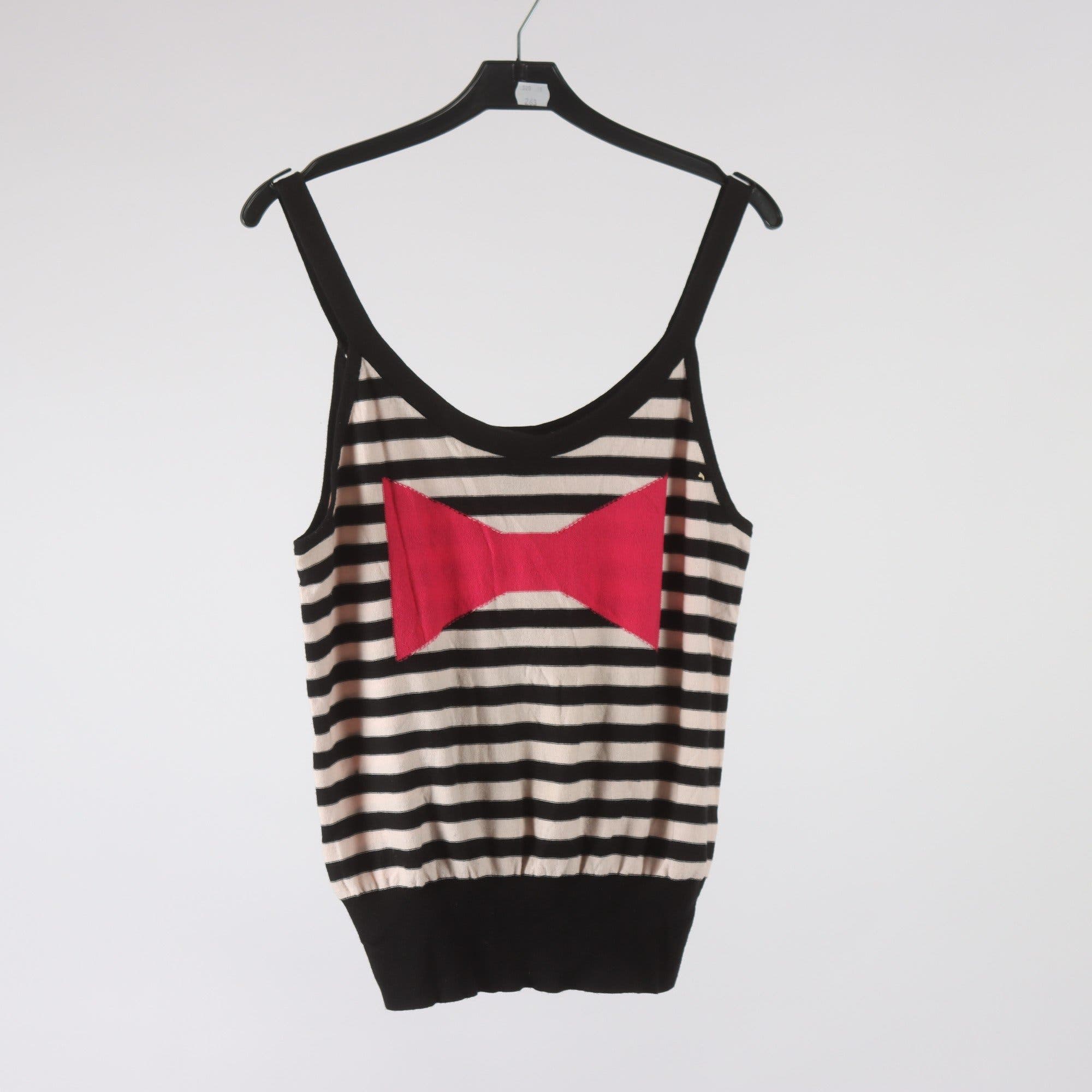 Linne, Sonia Rykiel, randig, svart, rosa, stl. M.