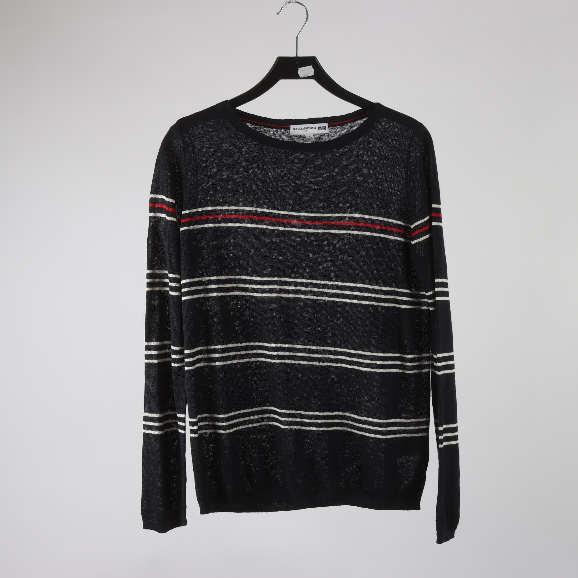 Tröja, Ines de la Fressange x Uniqlo, blå, 100% lin, stl. L.
